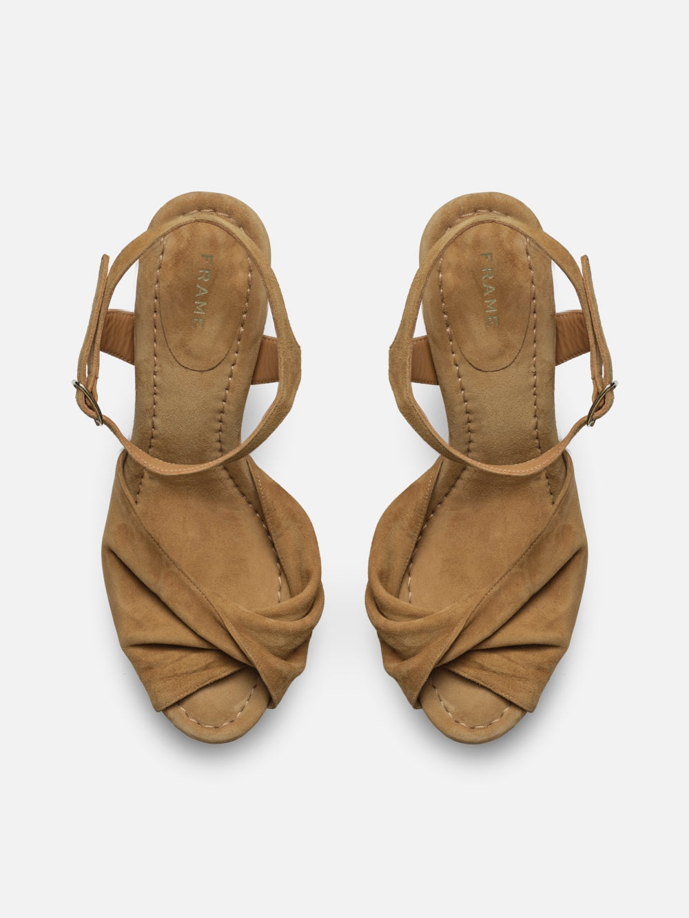 Camille Platform Heel in Tan - 2