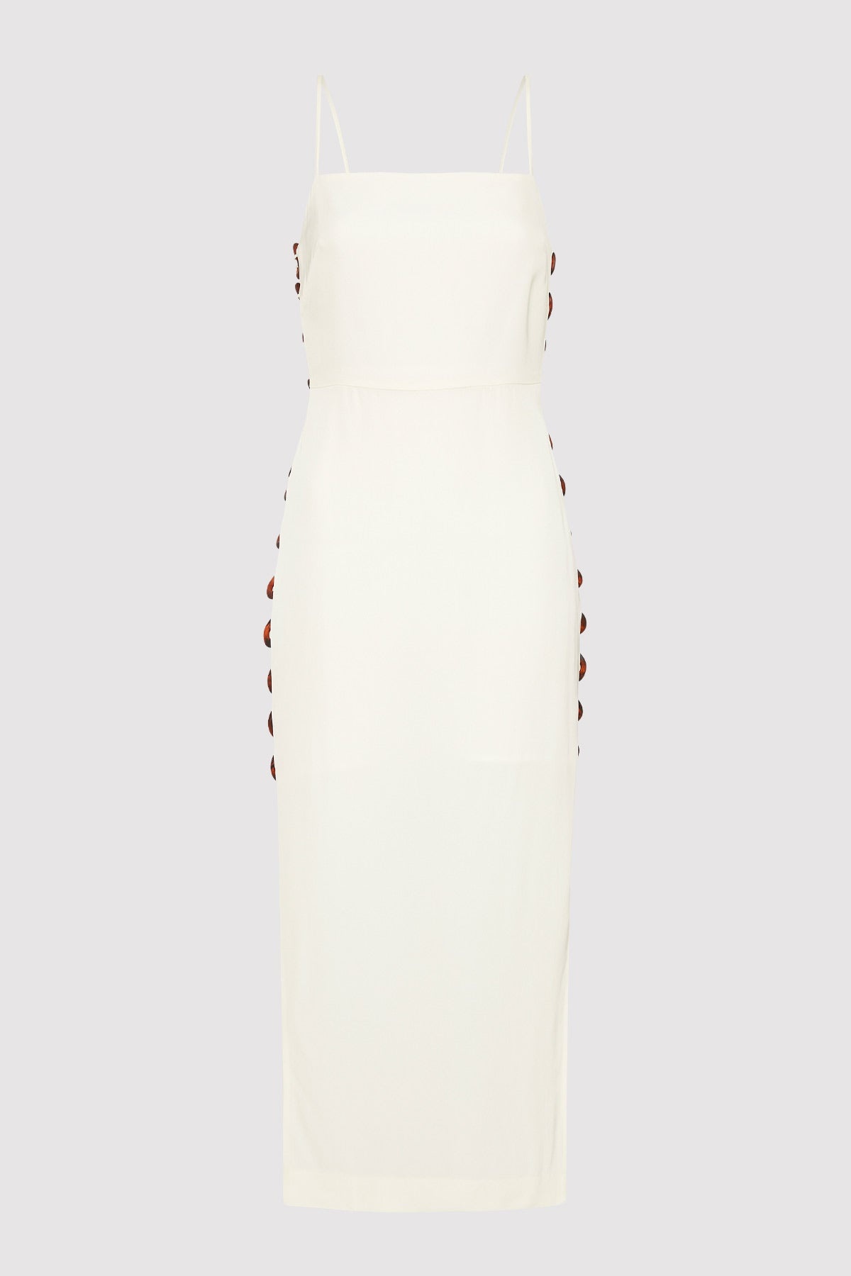 Link Detail Dress - Cool White - 1