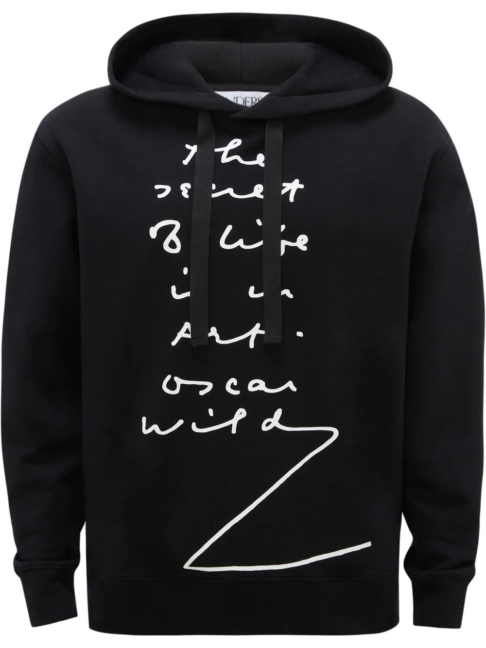 quote-print oversized hoodie - 1