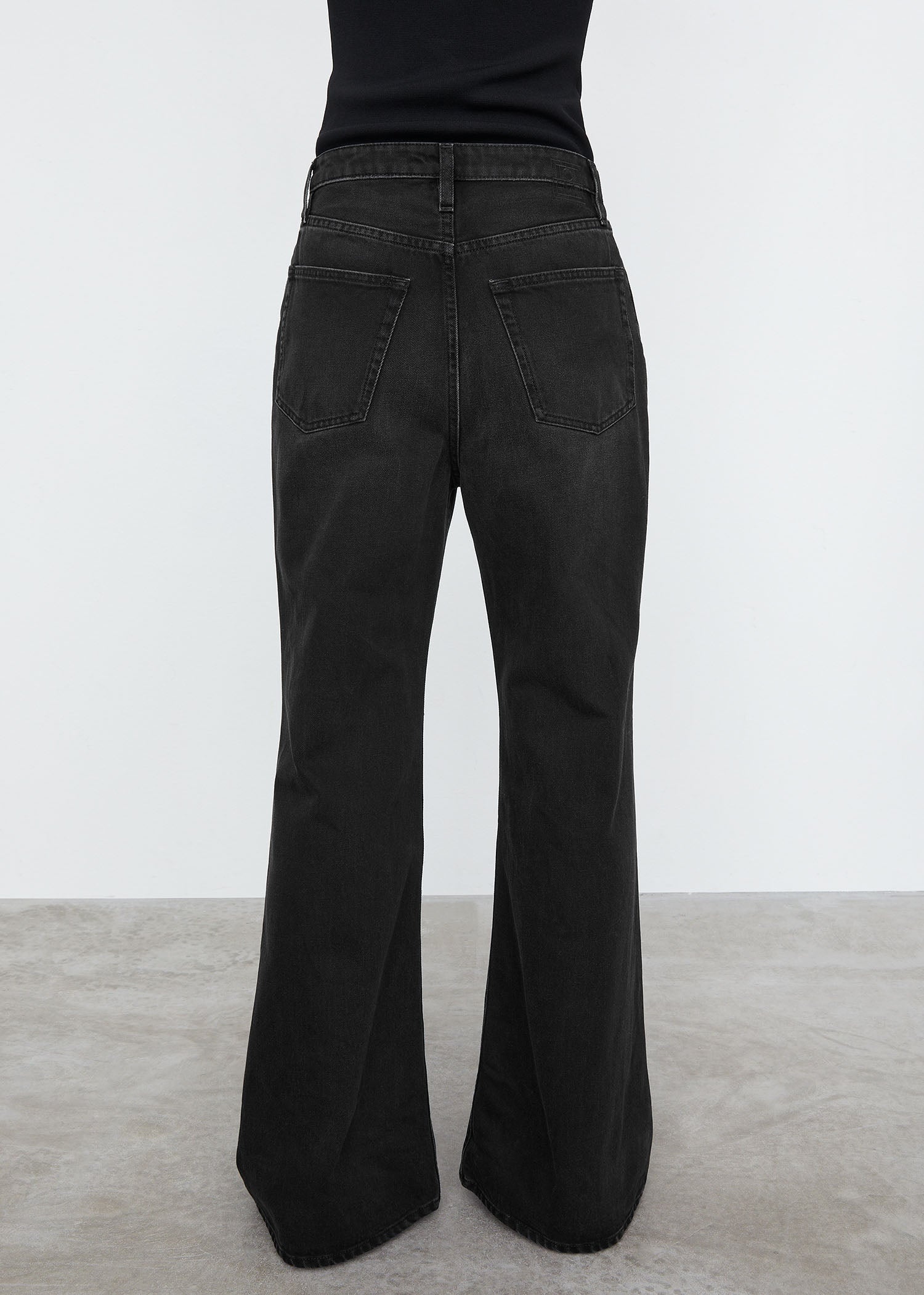 Boot leg denim faded black - 3