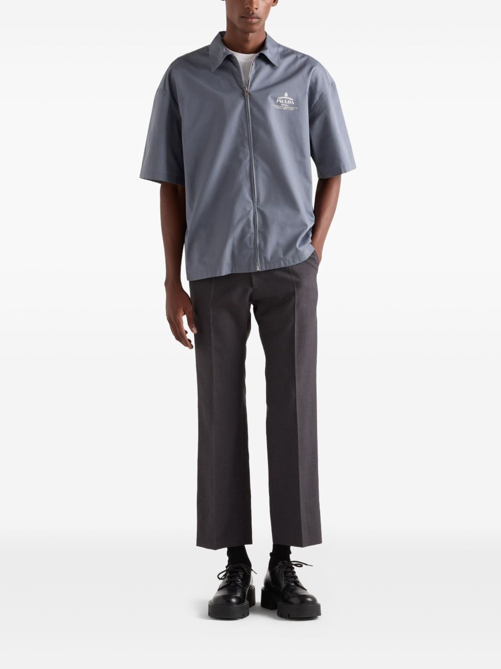 logo-print shirt - 2