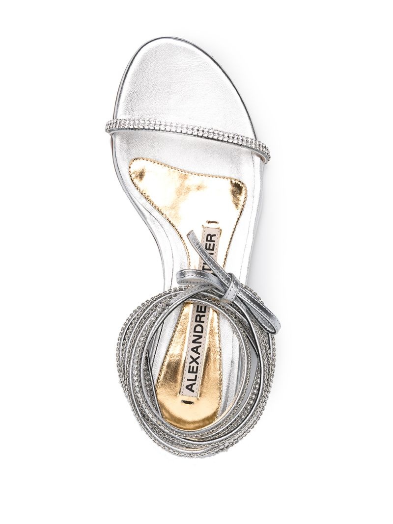 Amina crystal-embellished leather sandals - 4