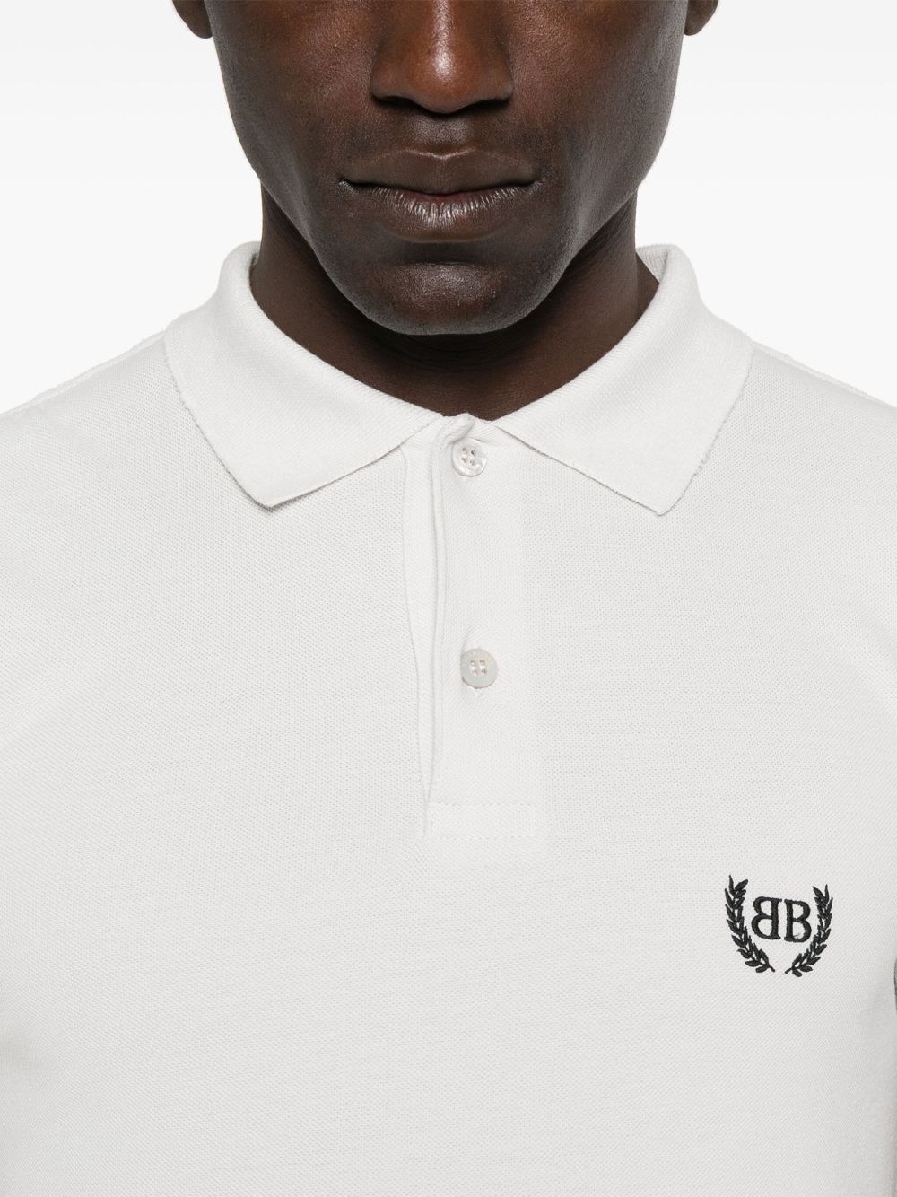 logo-embroidered polo shirt - 5