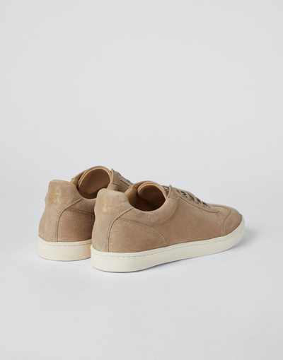 Brunello Cucinelli Suede sneakers with natural rubber sole outlook