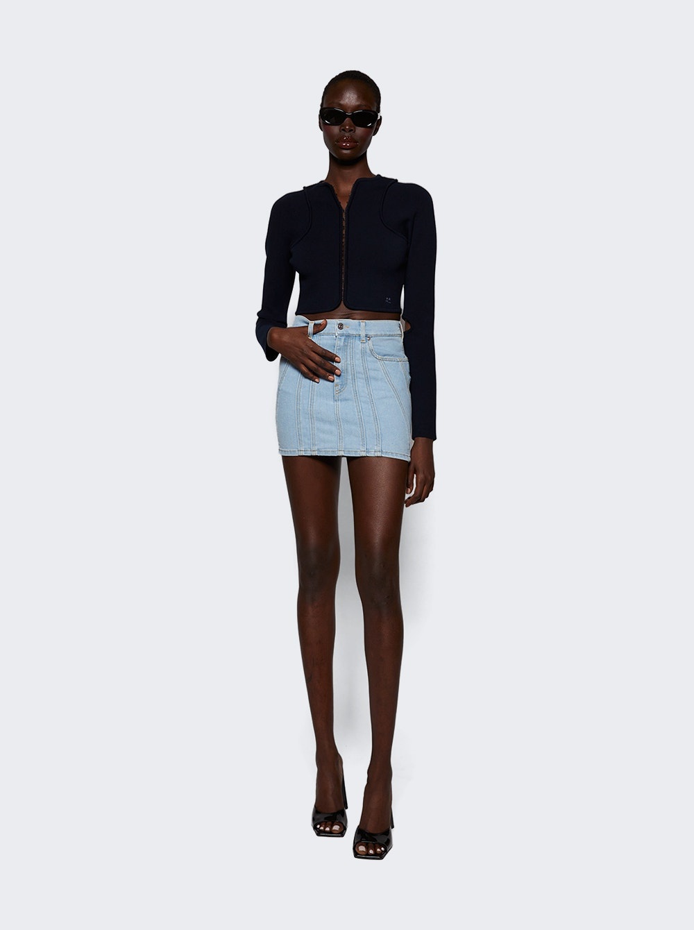 Denim Skirt Medium Blue - 2