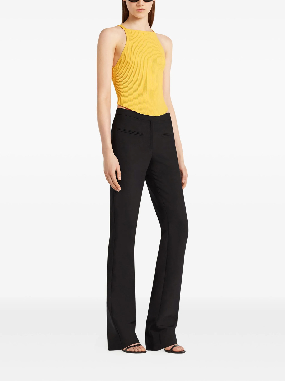 Circle Rib Knit Top - 3