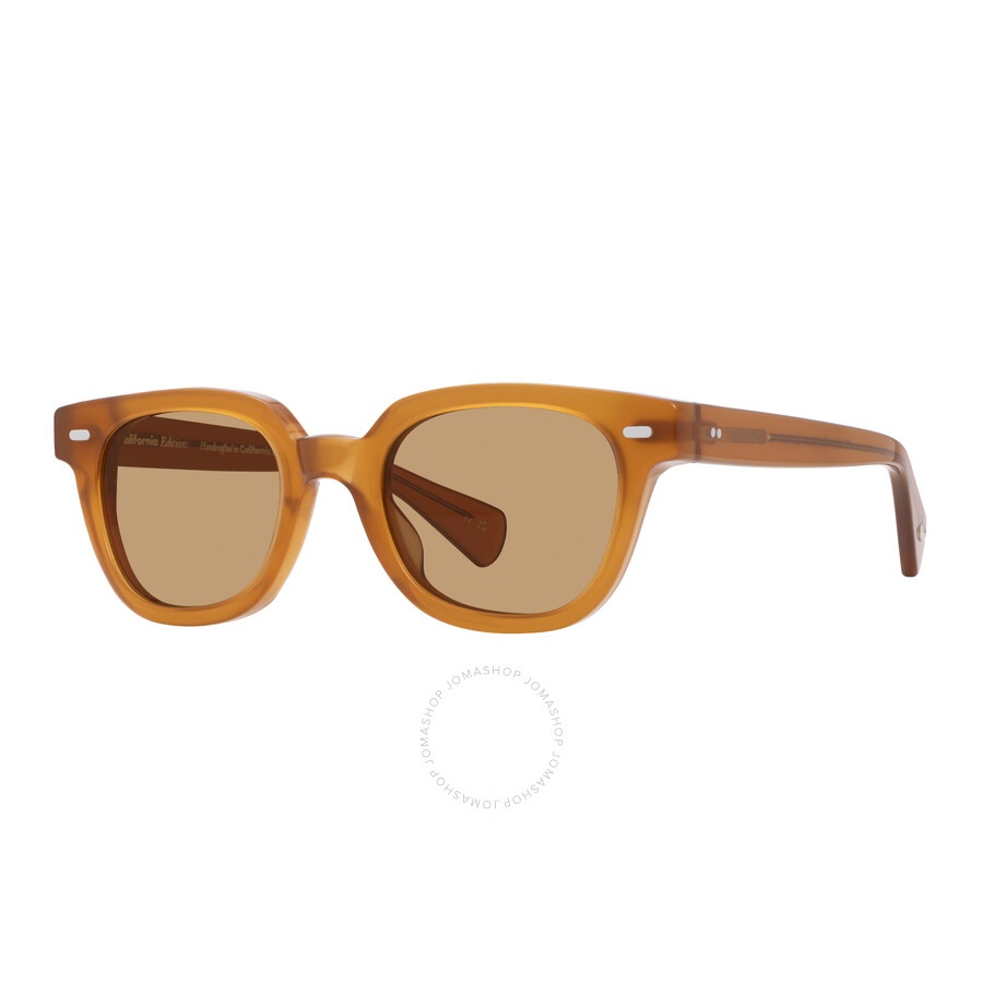 Garrett Leight GLCO x JOSH PESKOWITZ SUN Marigold Square Men's Sunglasses 2146 OR/MAG 47 - 2