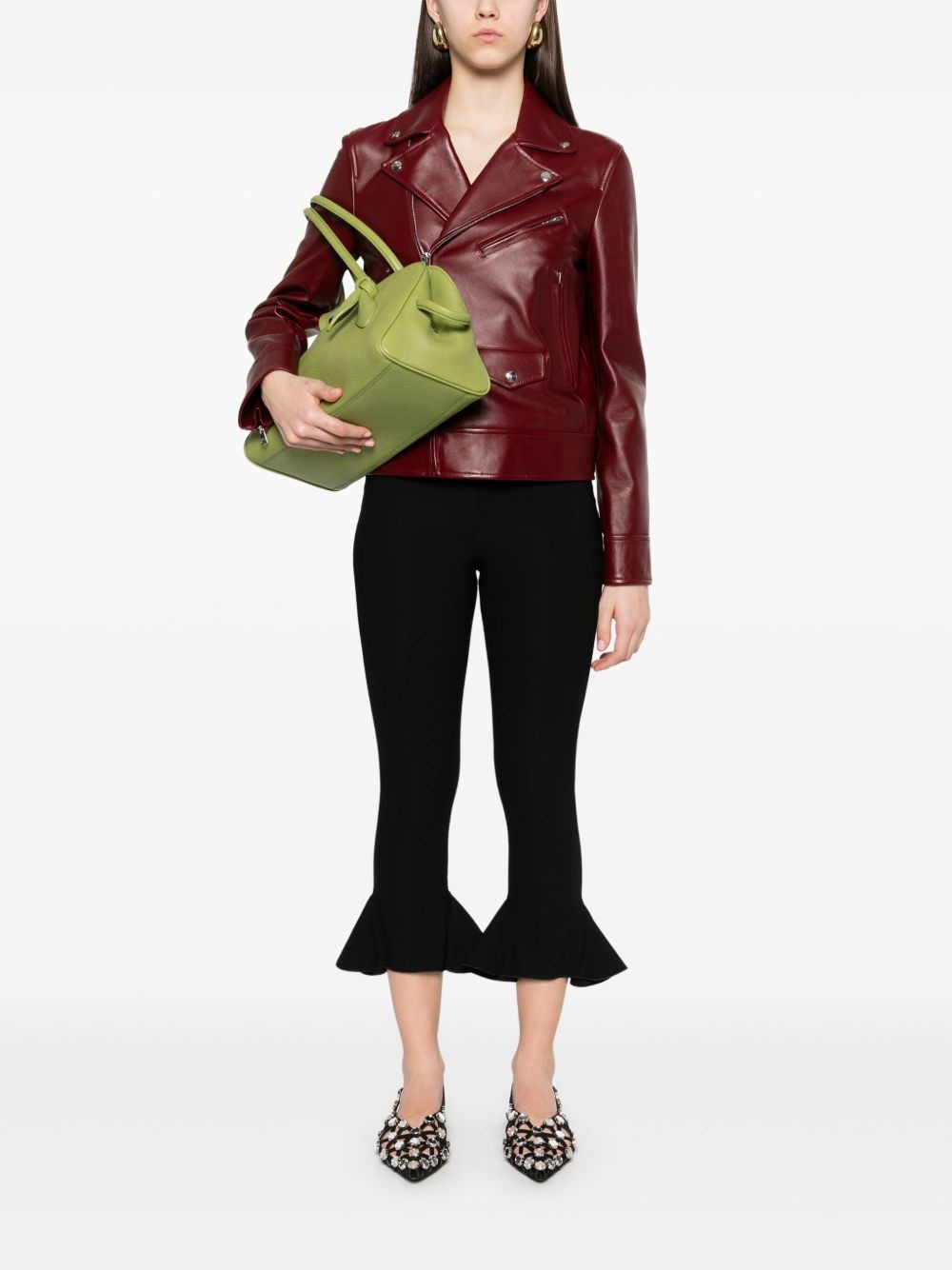 leather biker jacket - 2