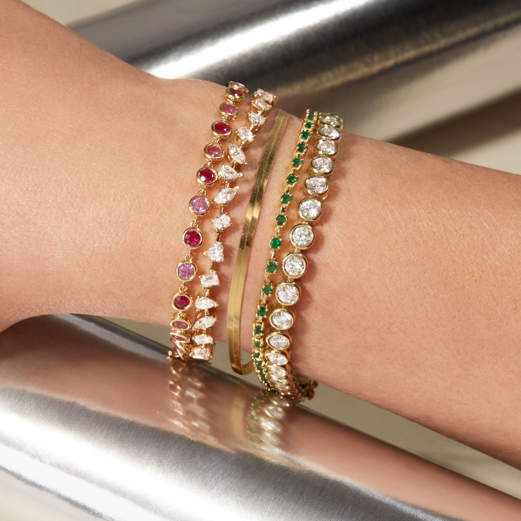 3 CTW Carnival LAB-Created Diamond Tennis Bracelet - 6