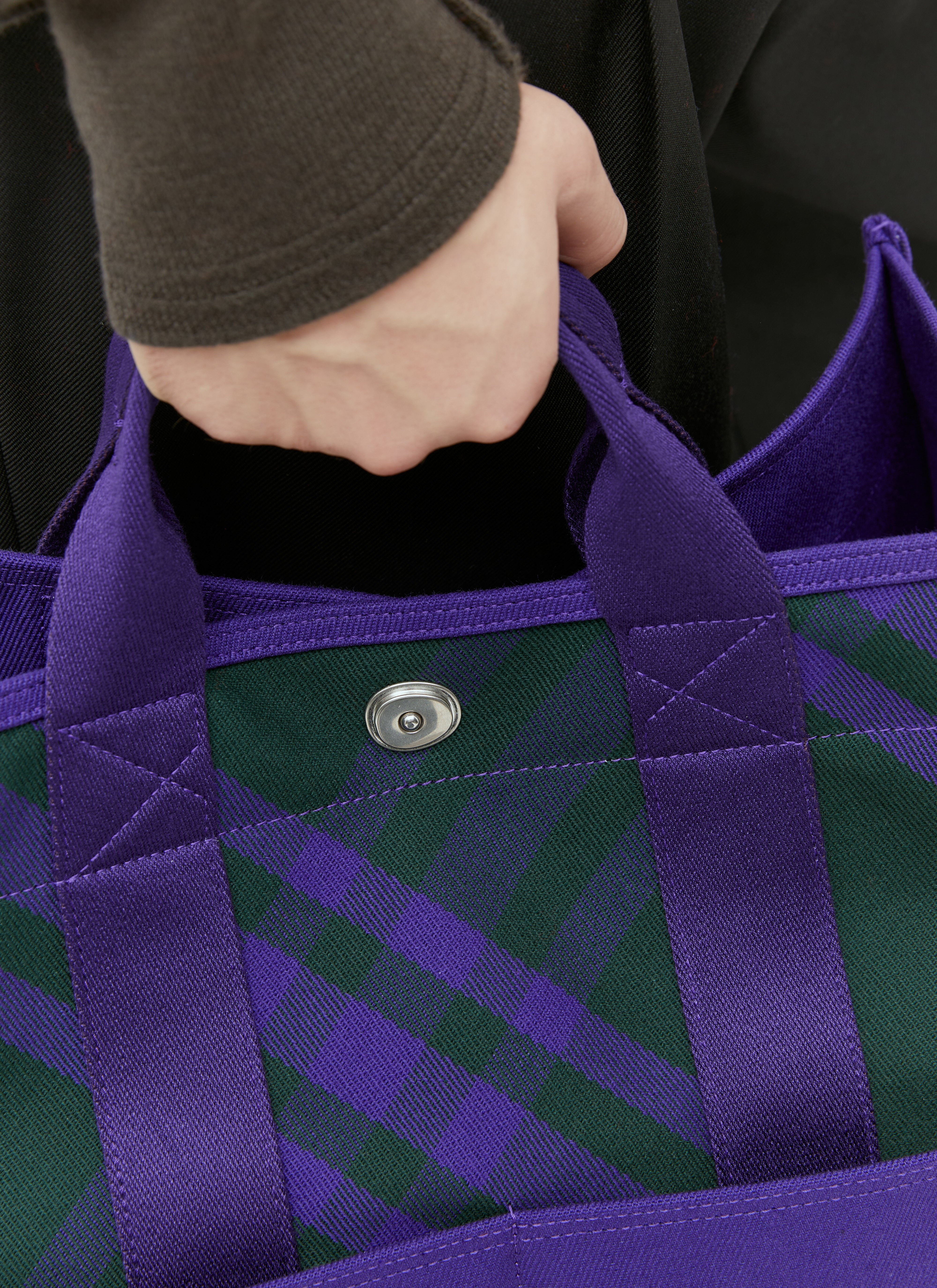 Check Shopper Tote Bag - 5