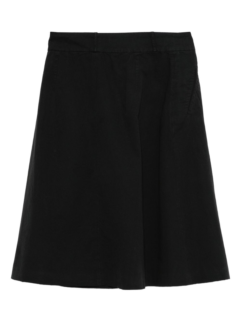 pleated cotton midi skirt - 2