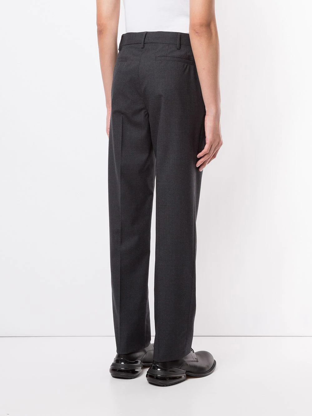 straight-leg tailored trousers - 4