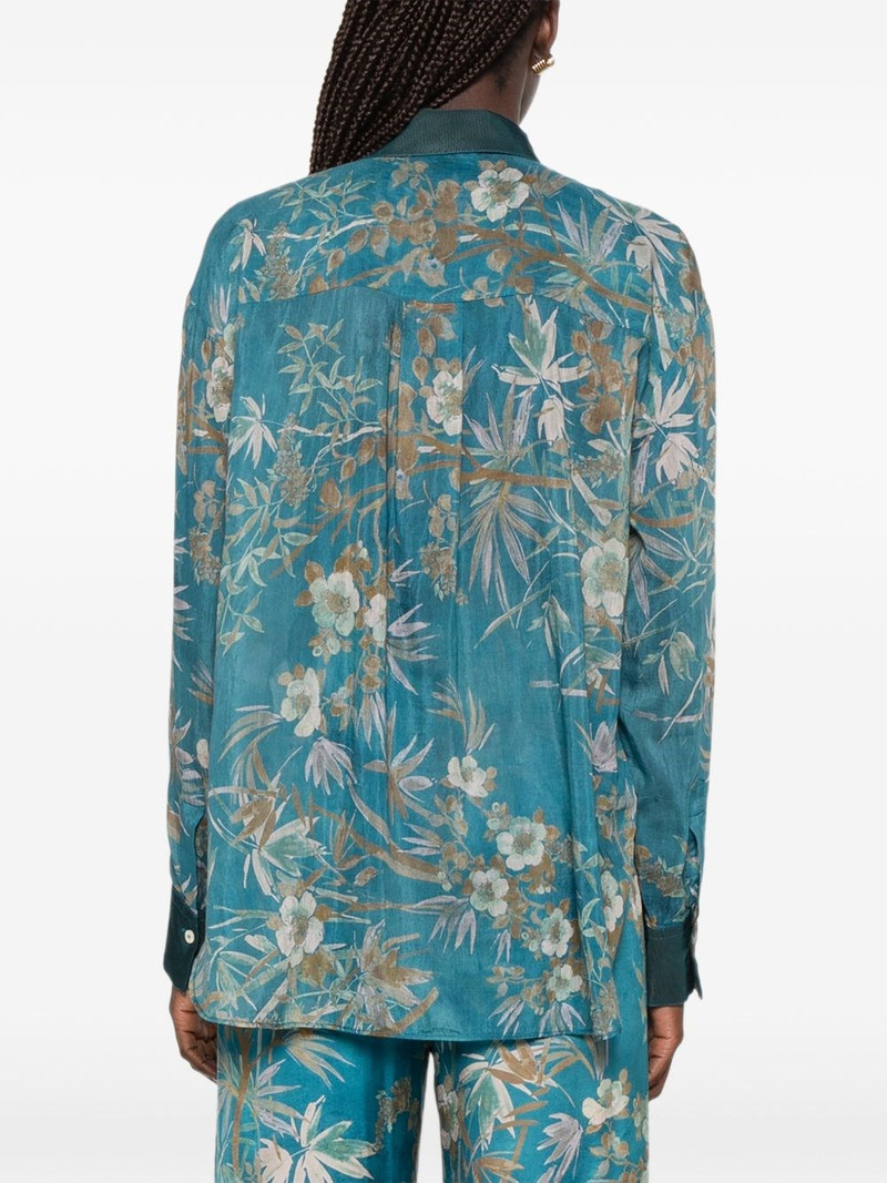 Cotton and silk printed shirt 5