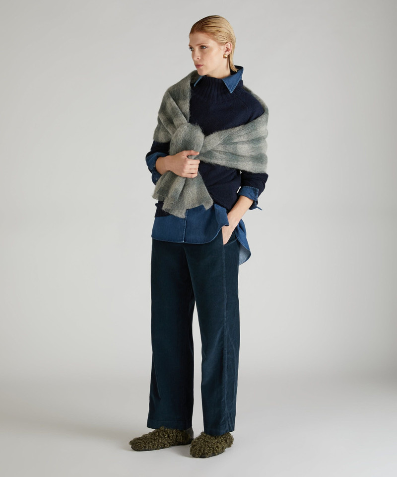 Wool and Angora mock neck sweater 5