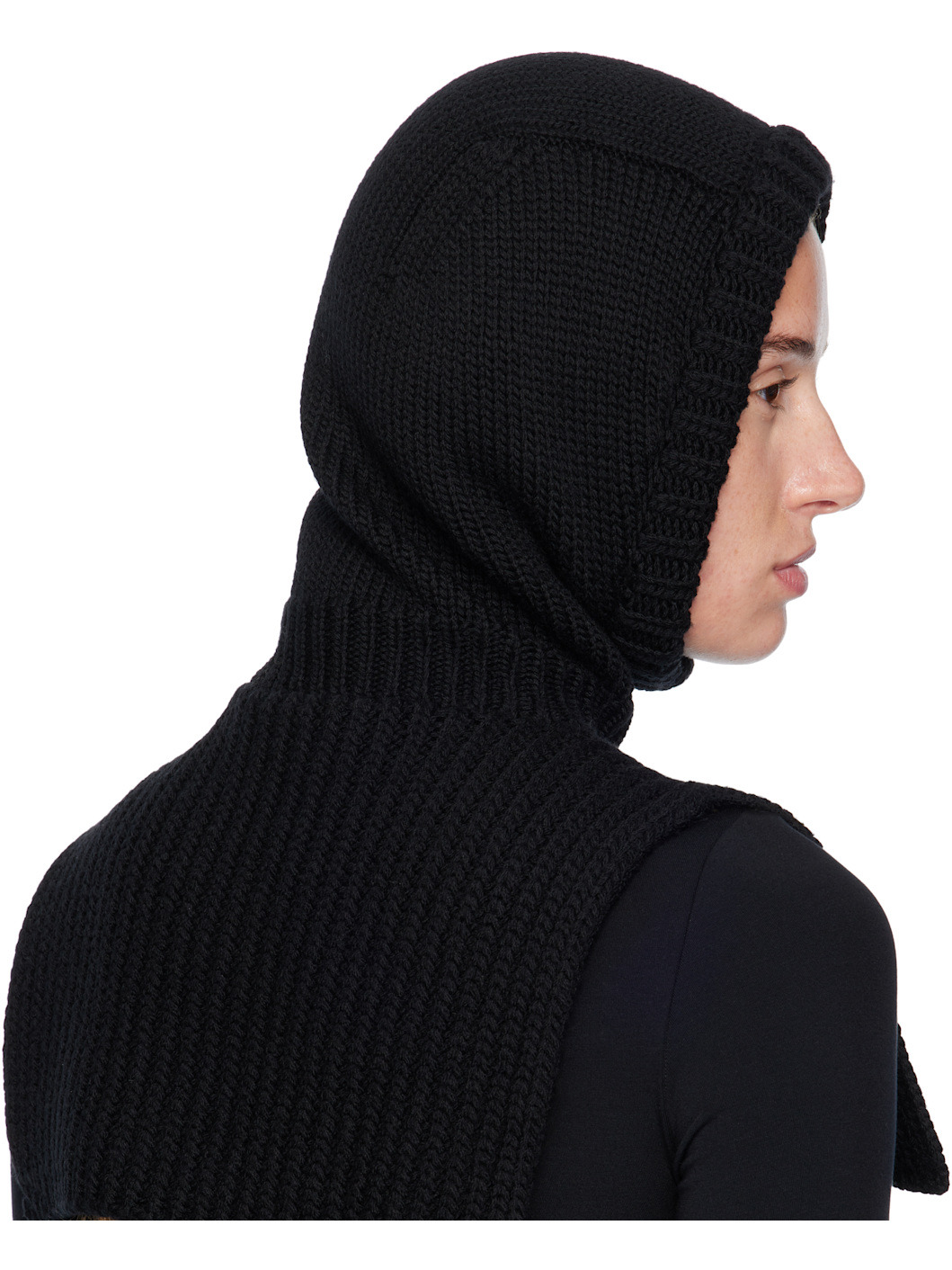 Moncler x EE72 Black Wool Balaclava - 3