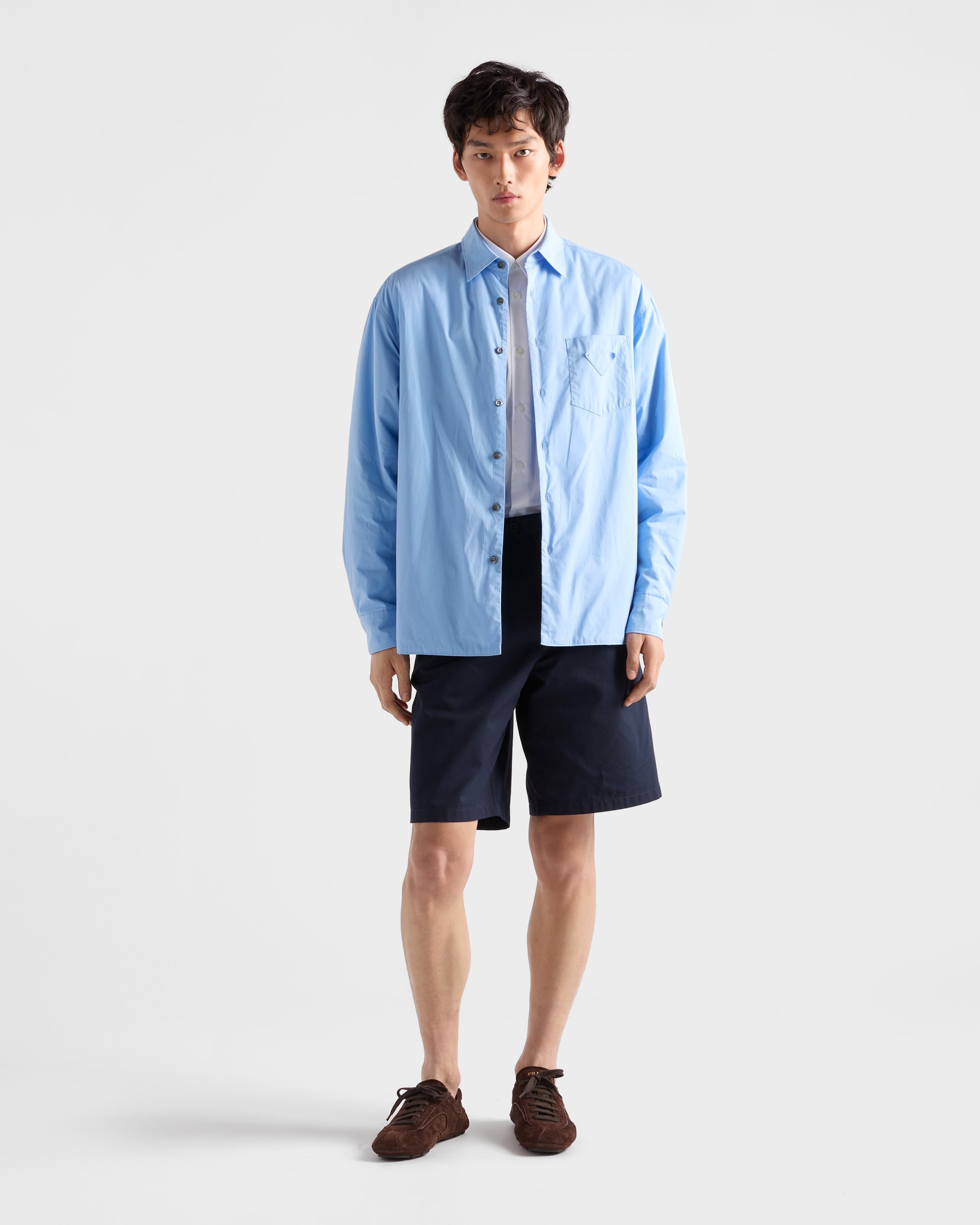Vintage-effect cotton Bermudas - 2