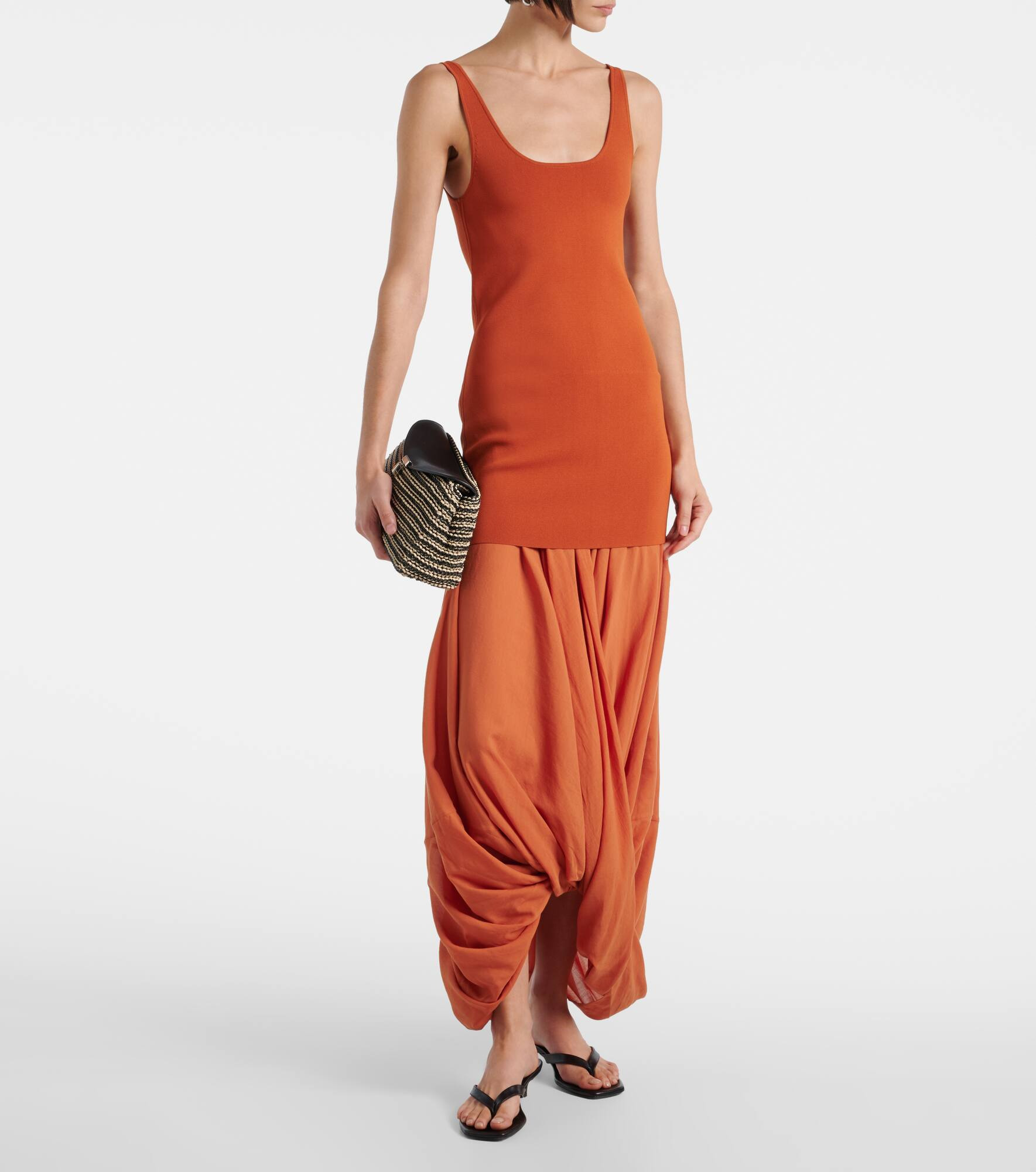 Cocoon jersey midi dress - 2
