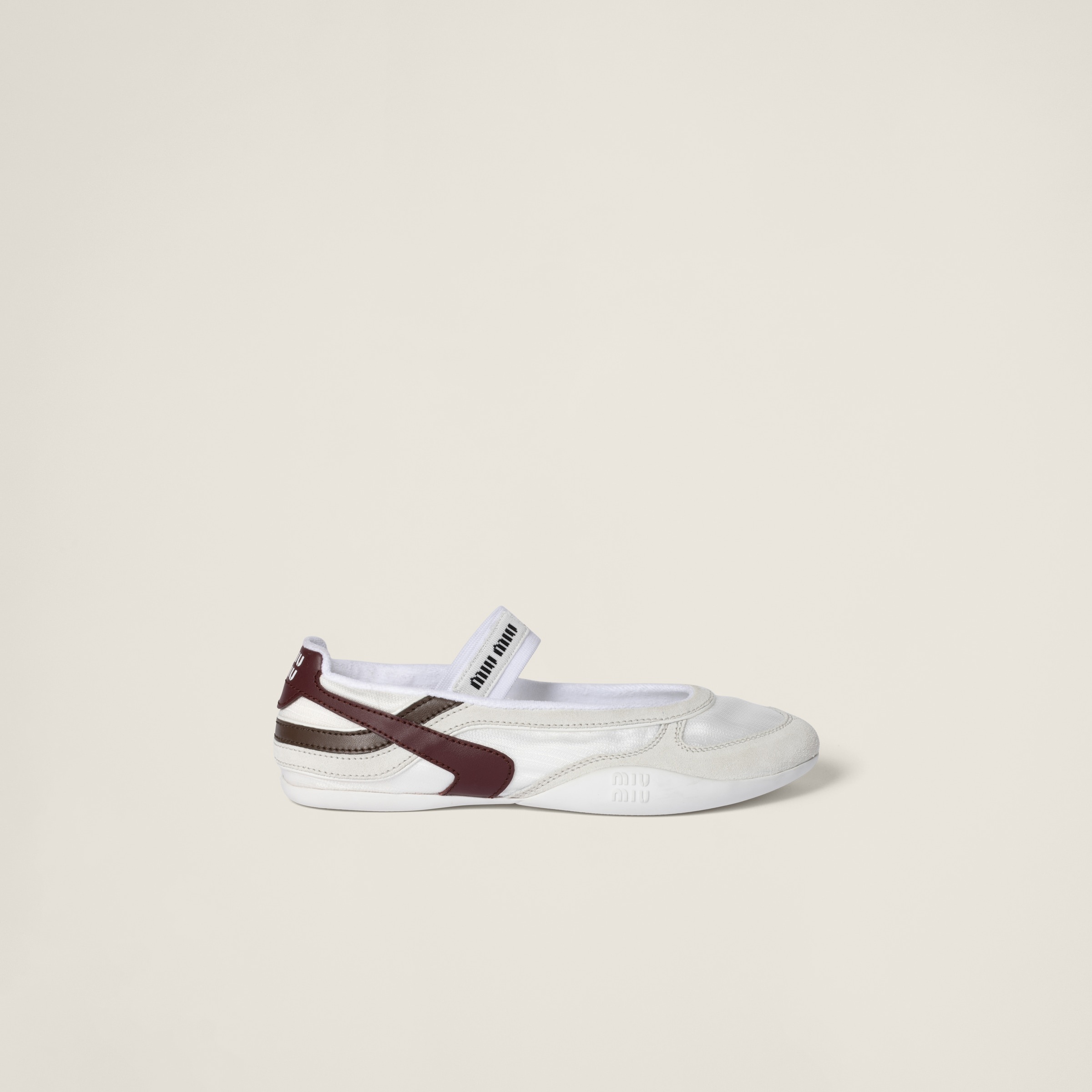 Gymnasium technical fabric and suede ballerinas - 2