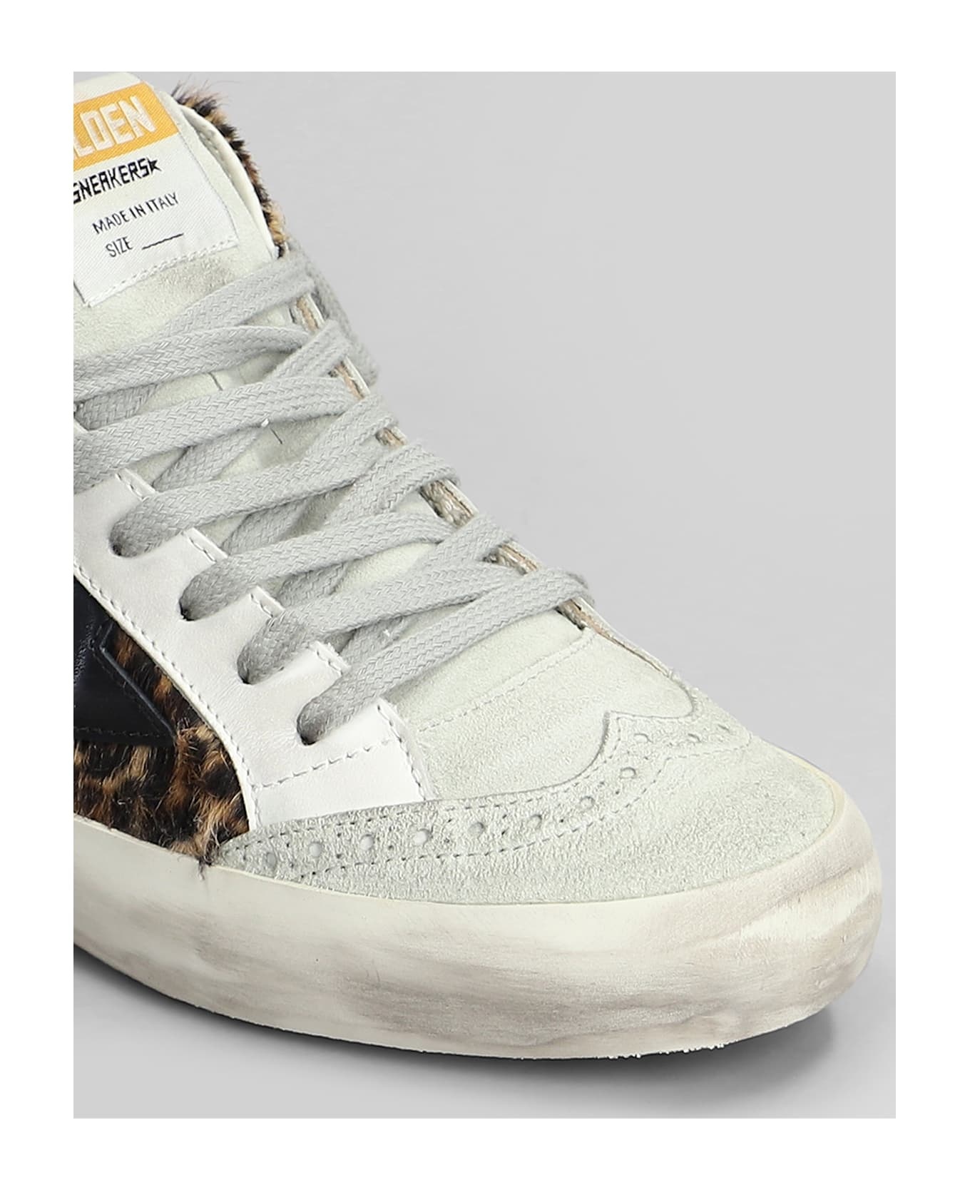 Mid Star Sneakers In Animalier Pony Skin - 5
