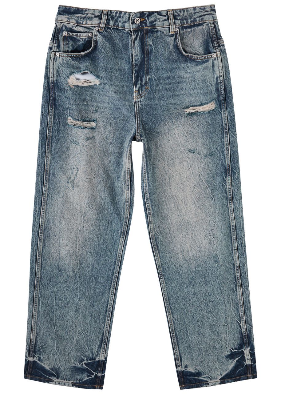 Represent R3 Distressed Wide-leg Jeans - 1