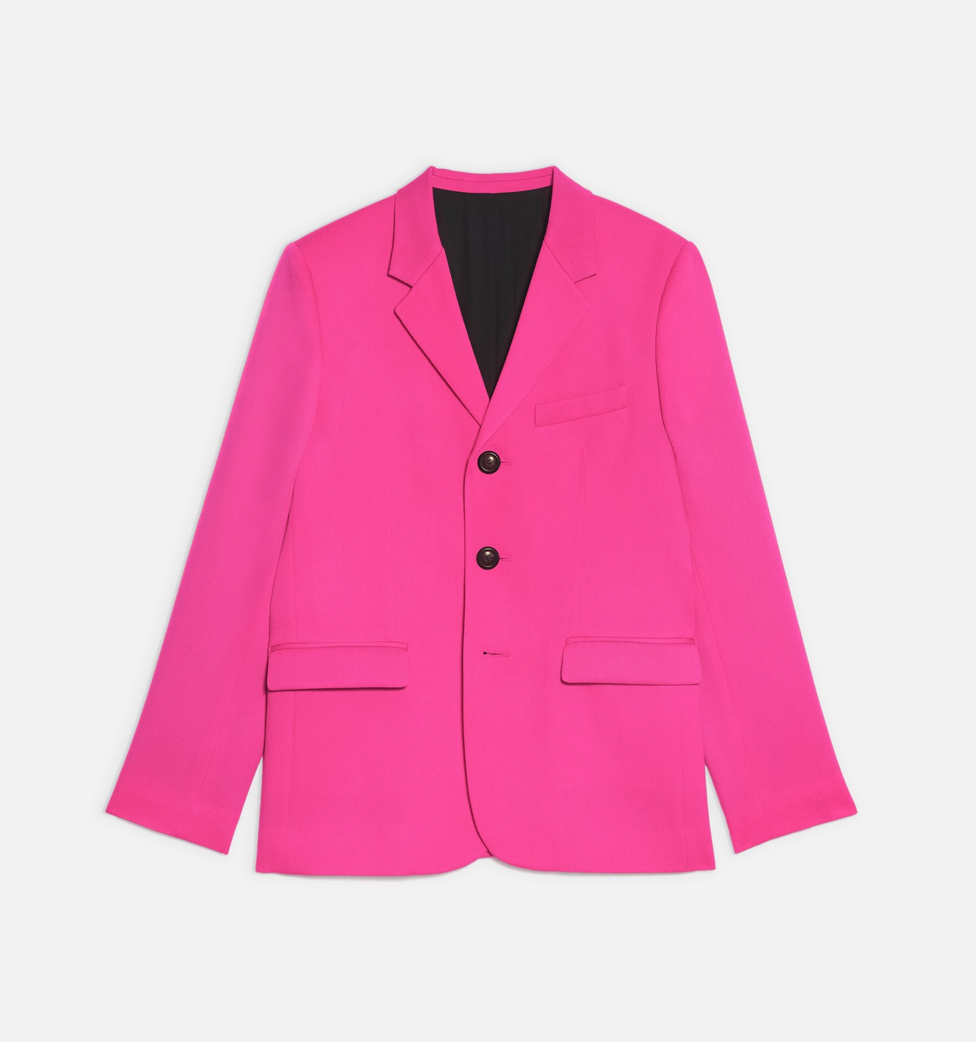 AMI Paris contrast-lapels suit jacket - Pink