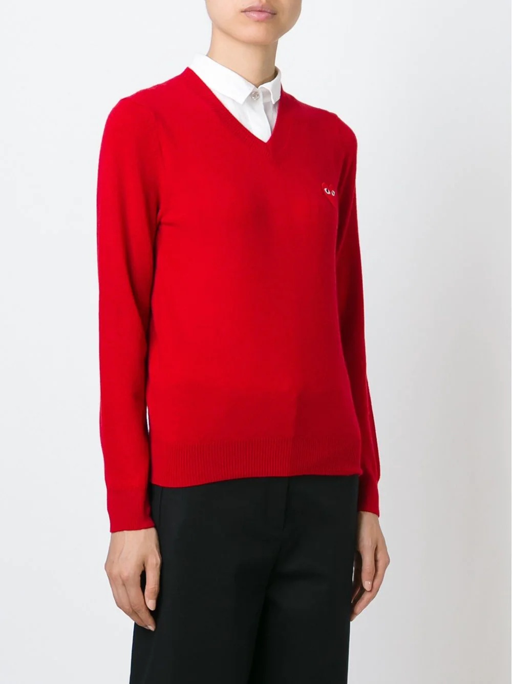 embroidered heart sweater - 3