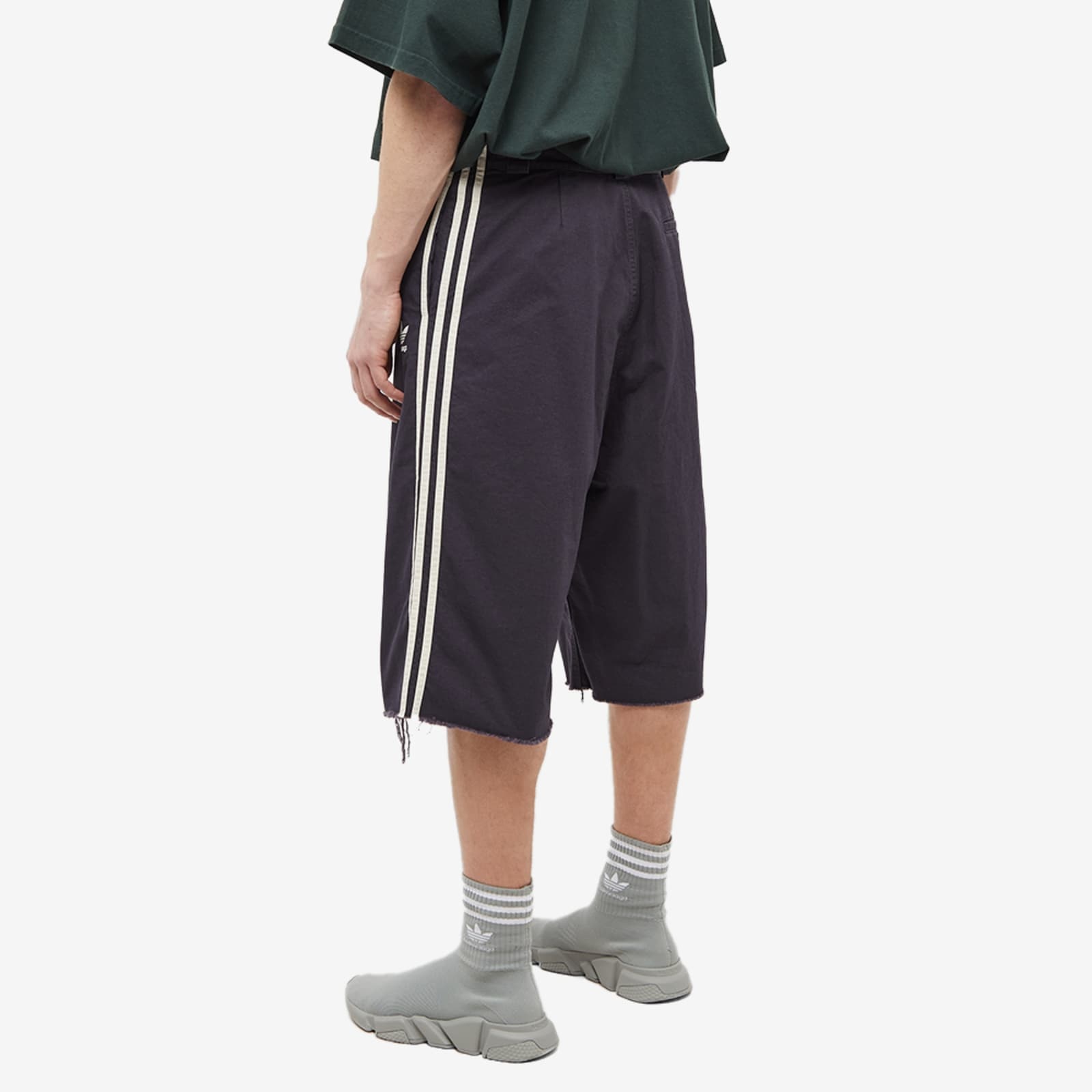 Balenciaga x adidas Baggy Denim Shorts 'Navy' 725587TNP048065 - 5