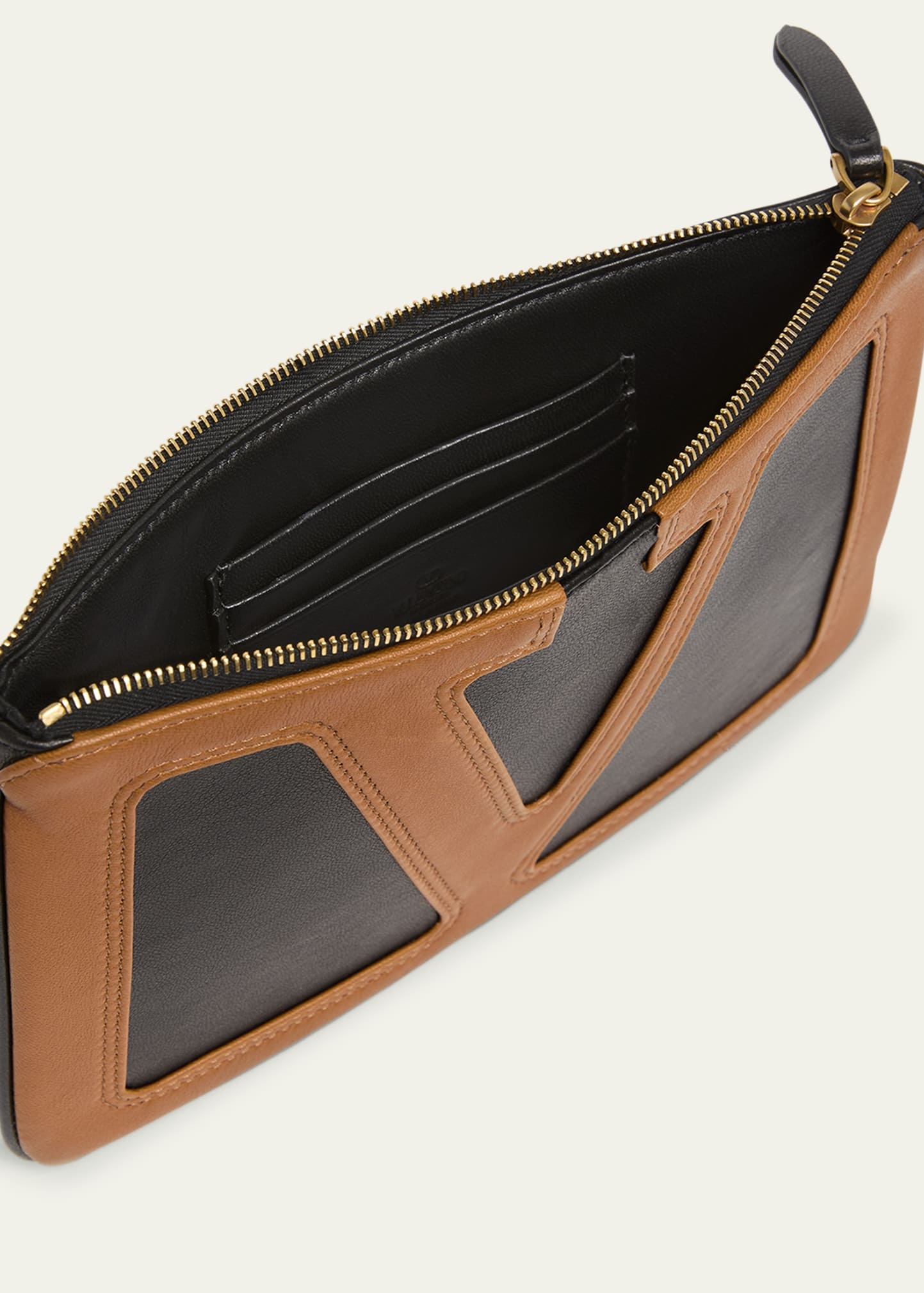 Viva Superstar Leather Envelope Clutch Bag - 3