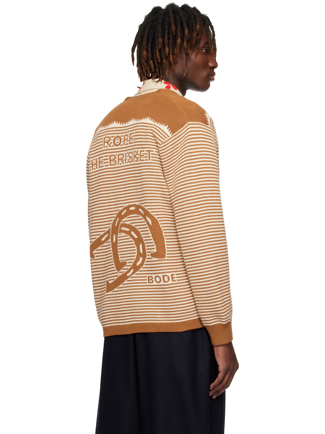 Brown & White Buckaroo Cardigan - 3