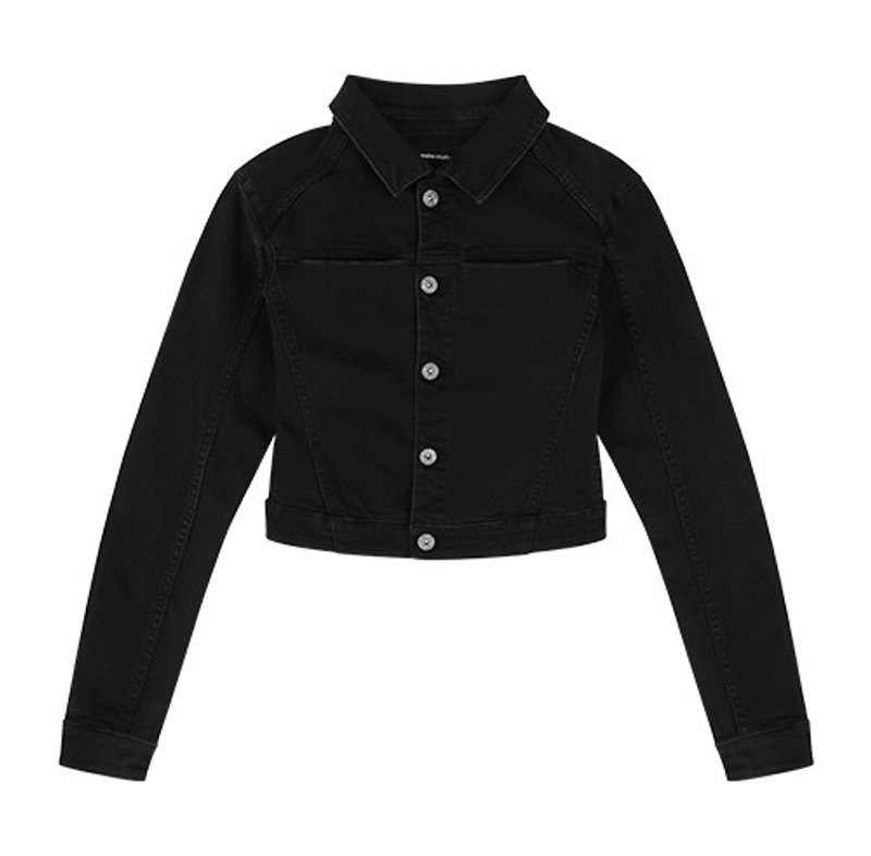 MICRO DENIM JACKET MAGNETITE 1