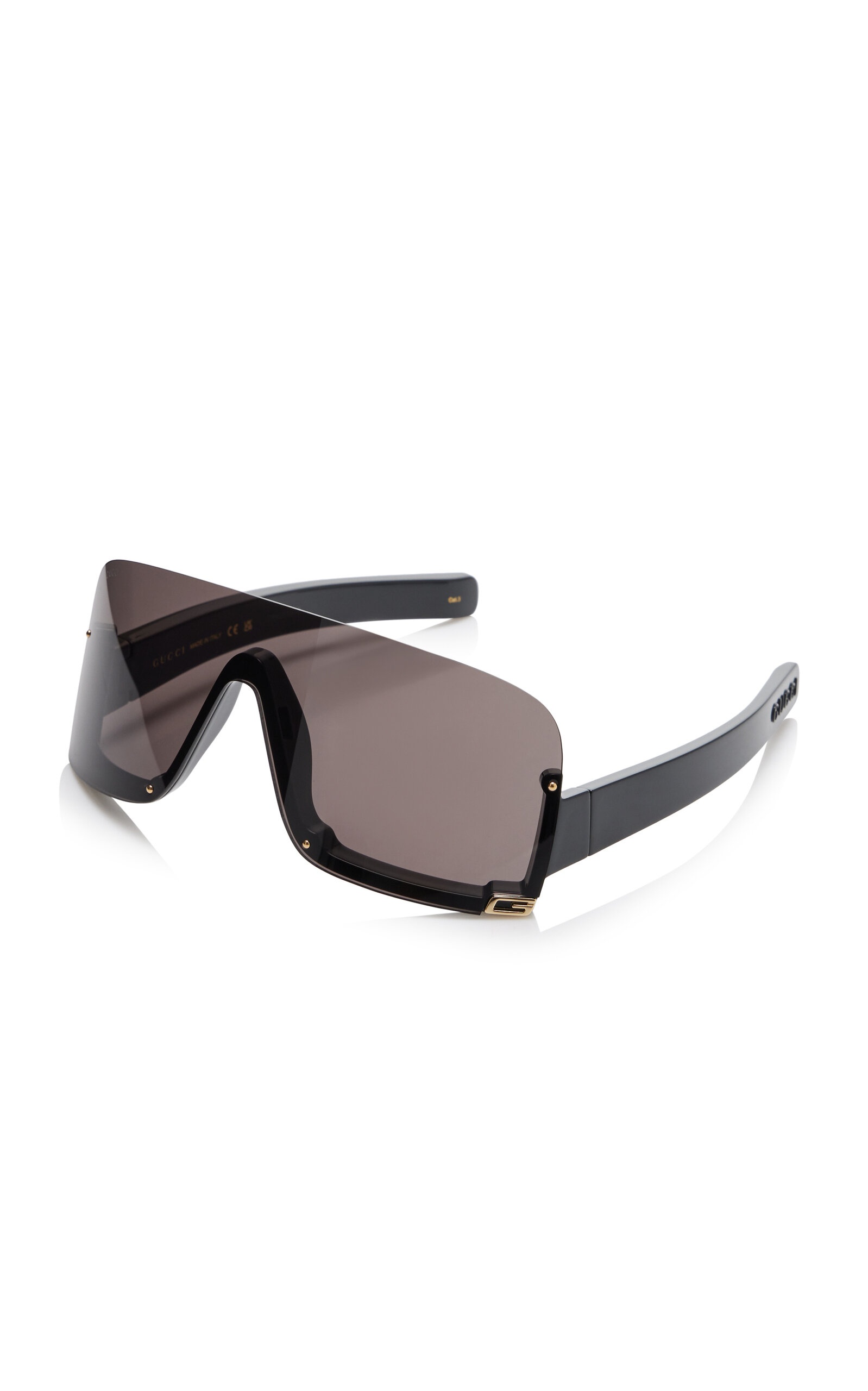 Mask-Frame Acetate Sunglasses black - 3