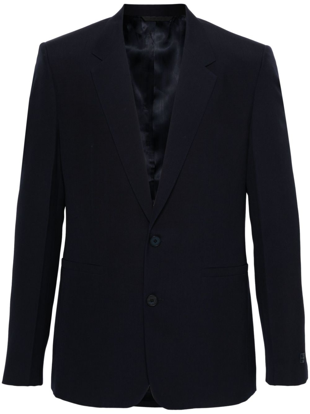 wool single-breasted blazer - 1