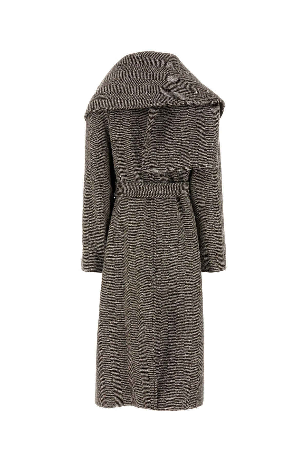 Embroidered wool blend coat - 2