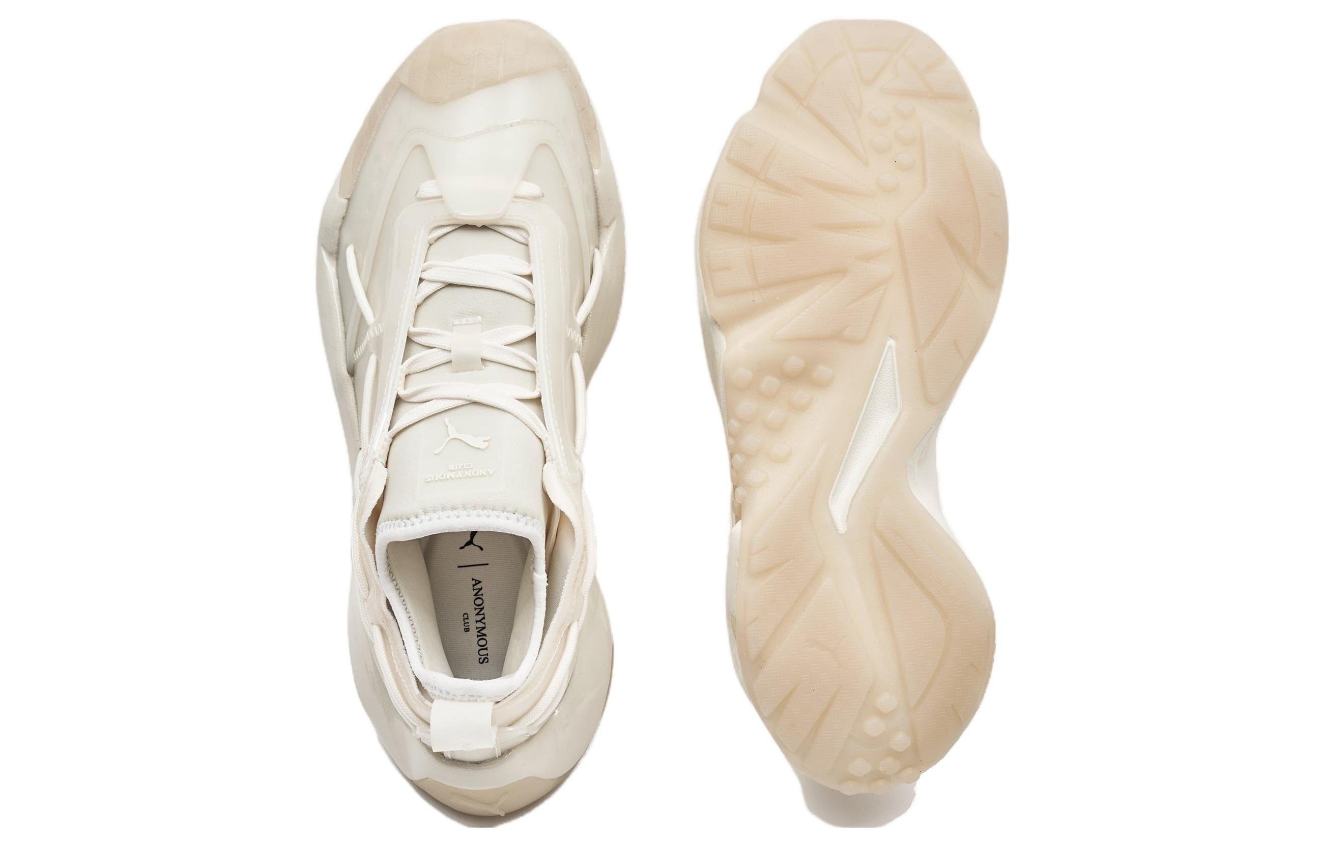 (WMNS) PUMA Plexus Vinyl Anonymous Club Shoes 'Warm White' 388736-01 - 4