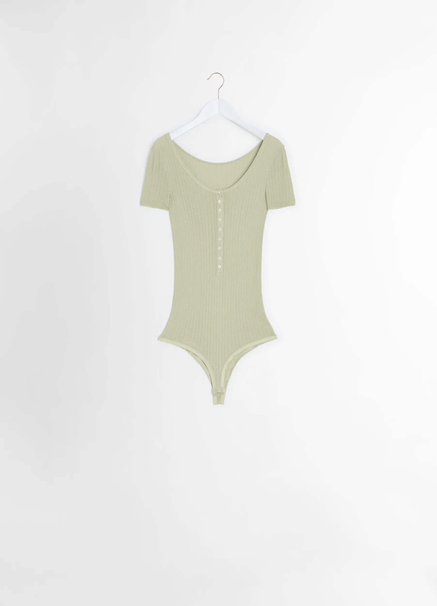 【関税込み】LEMAIRE ブラウン Buttoned Rib ボディスーツ レディース Lemaire ボディスーツ | オンラインセールは最大50