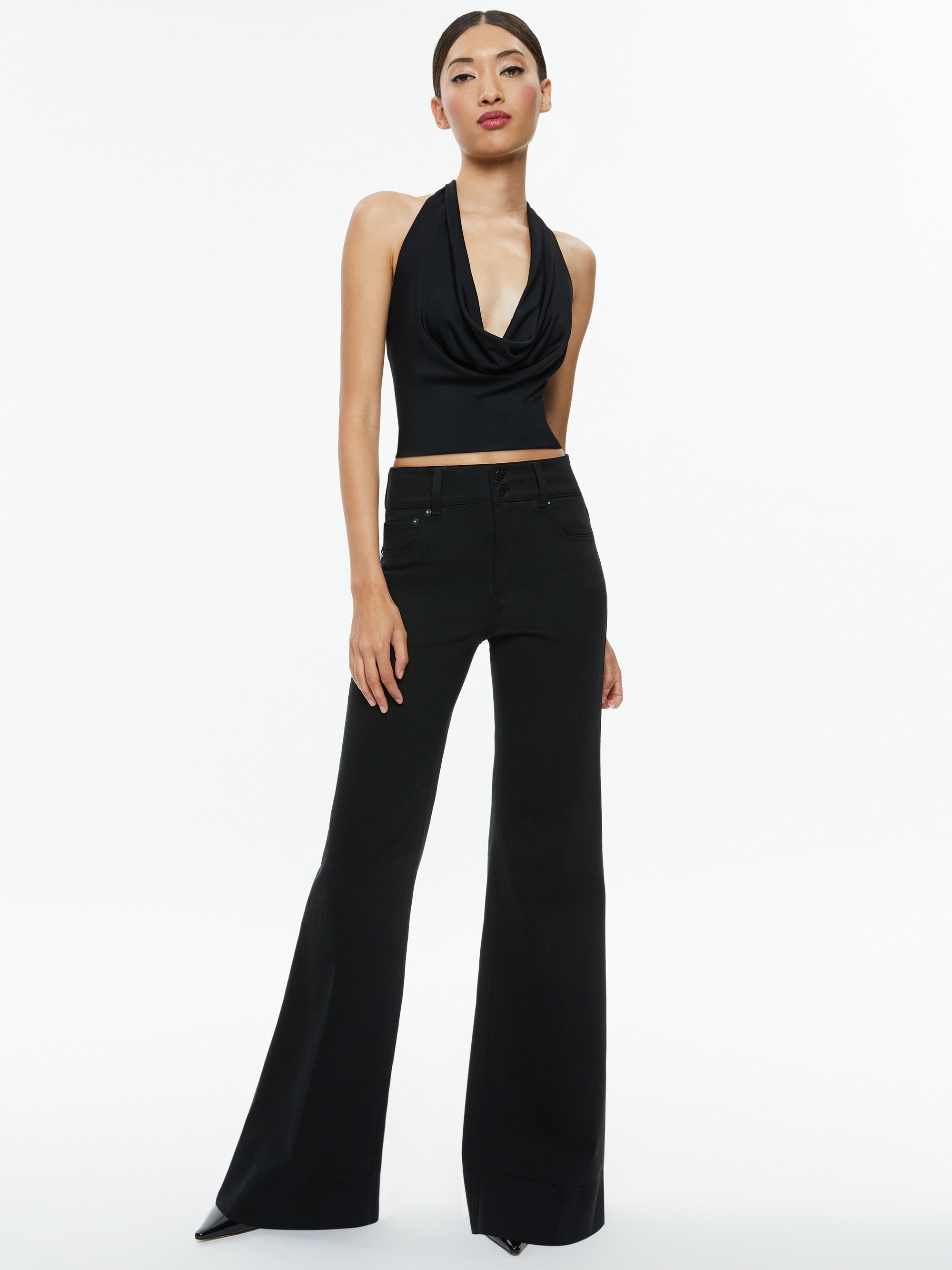 AYANNA DEEP COWL CROPPED TOP - 3