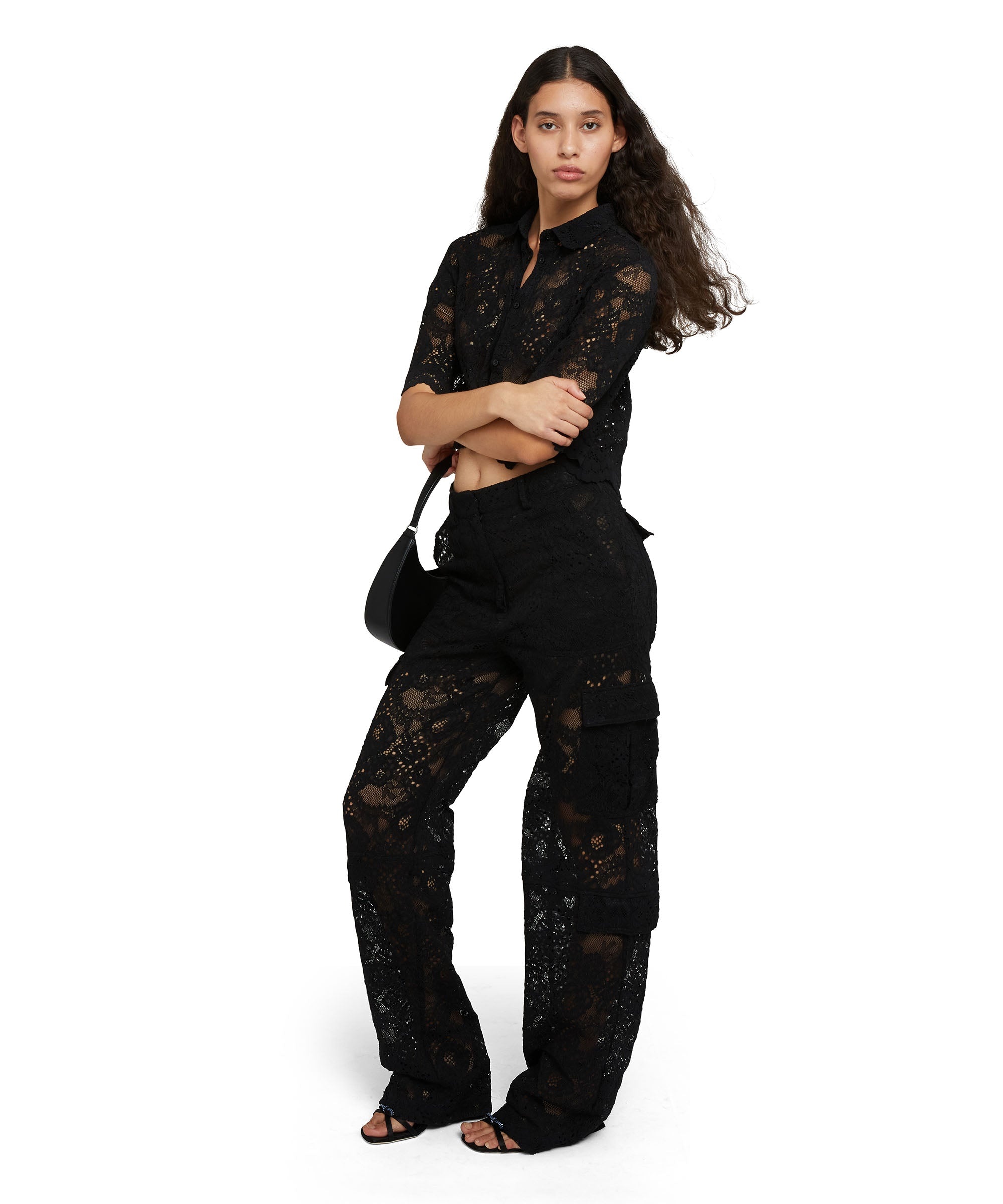 Lace cargo pants - 5