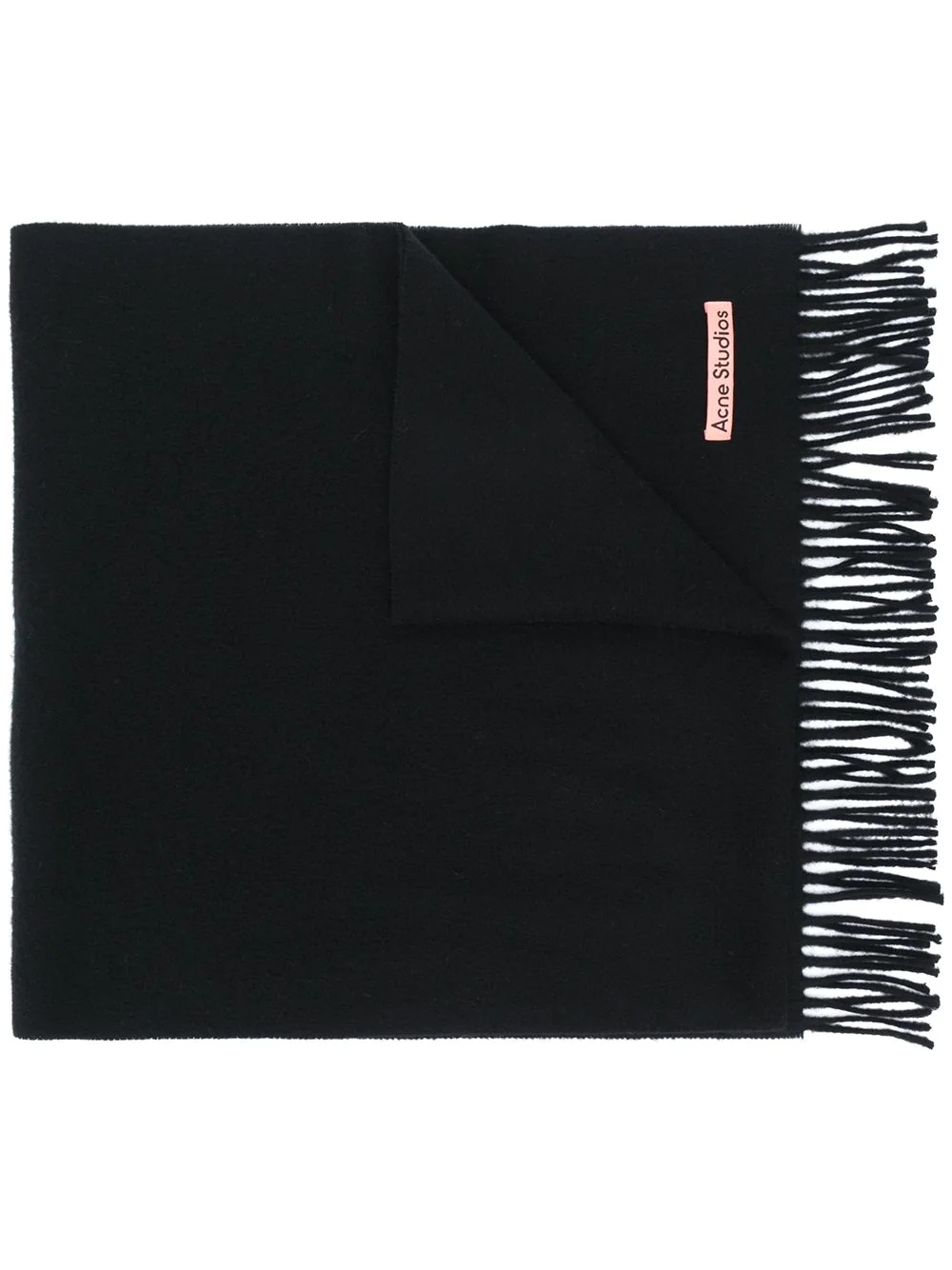 narrow fringed scarf - 1