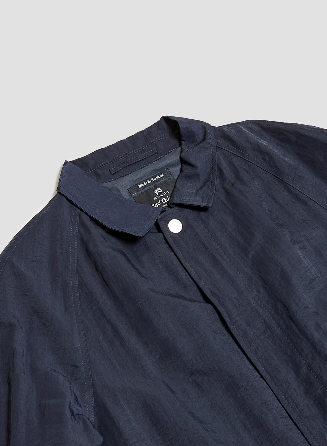 Nam Coat in Navy Nylon - 5