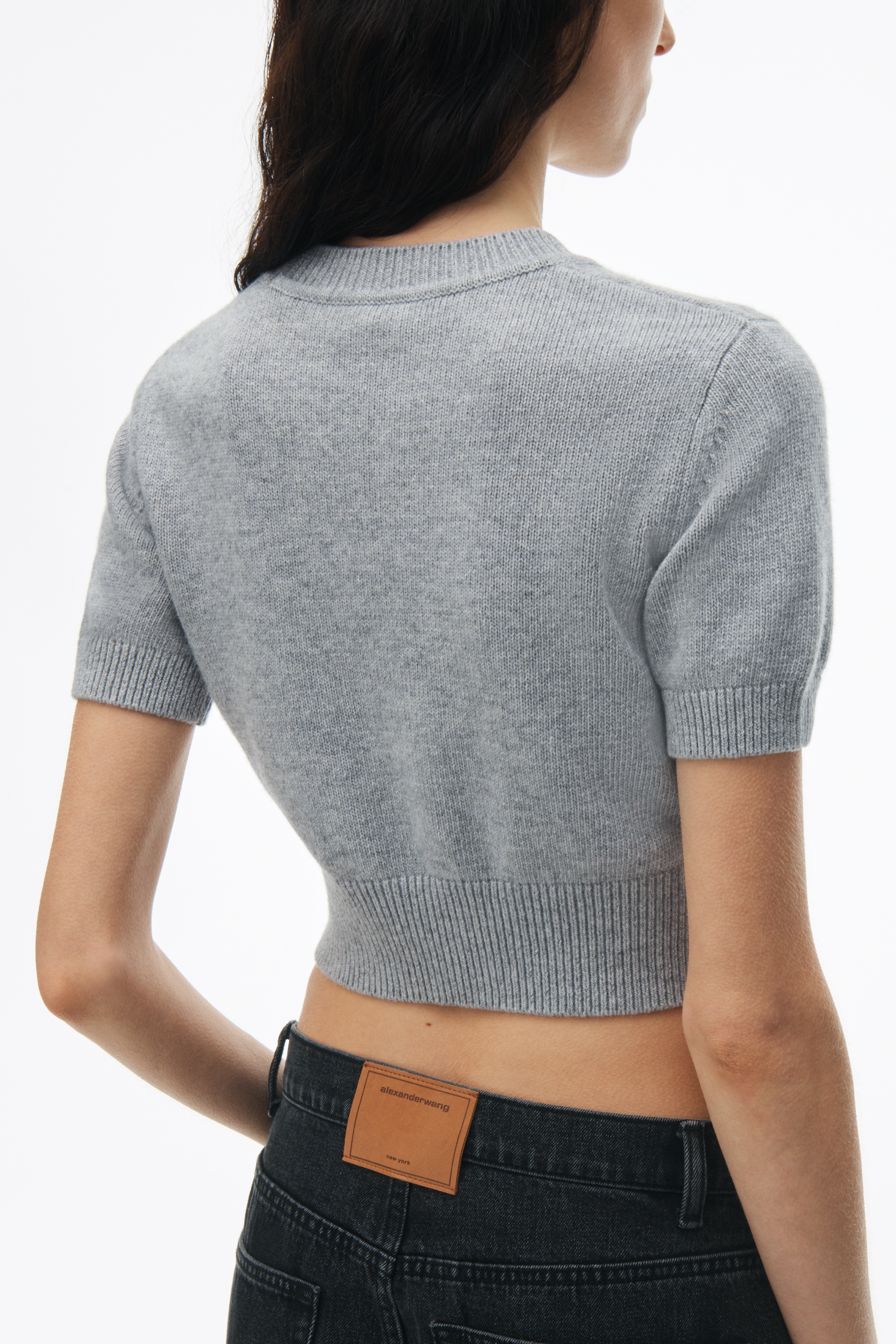 Short Sleeve Cropped Pullover - 5