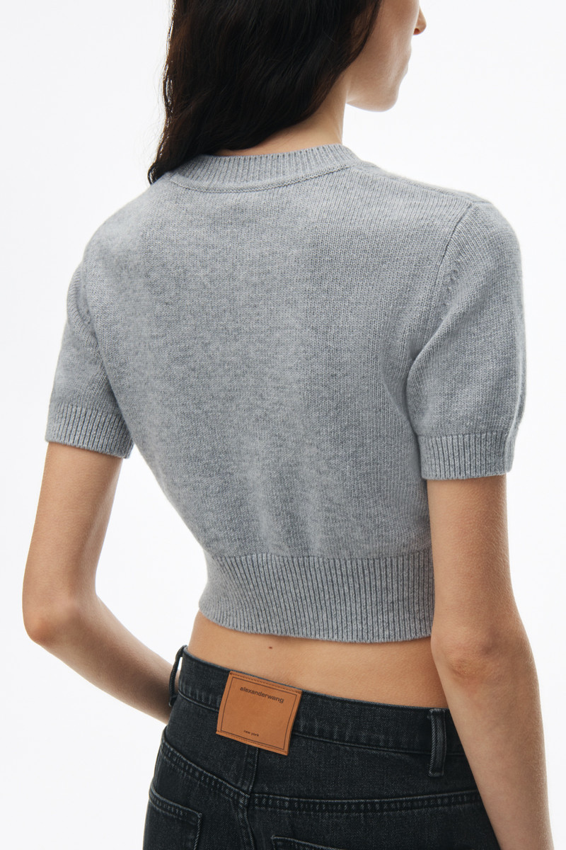 Short Sleeve Cropped Pullover 5