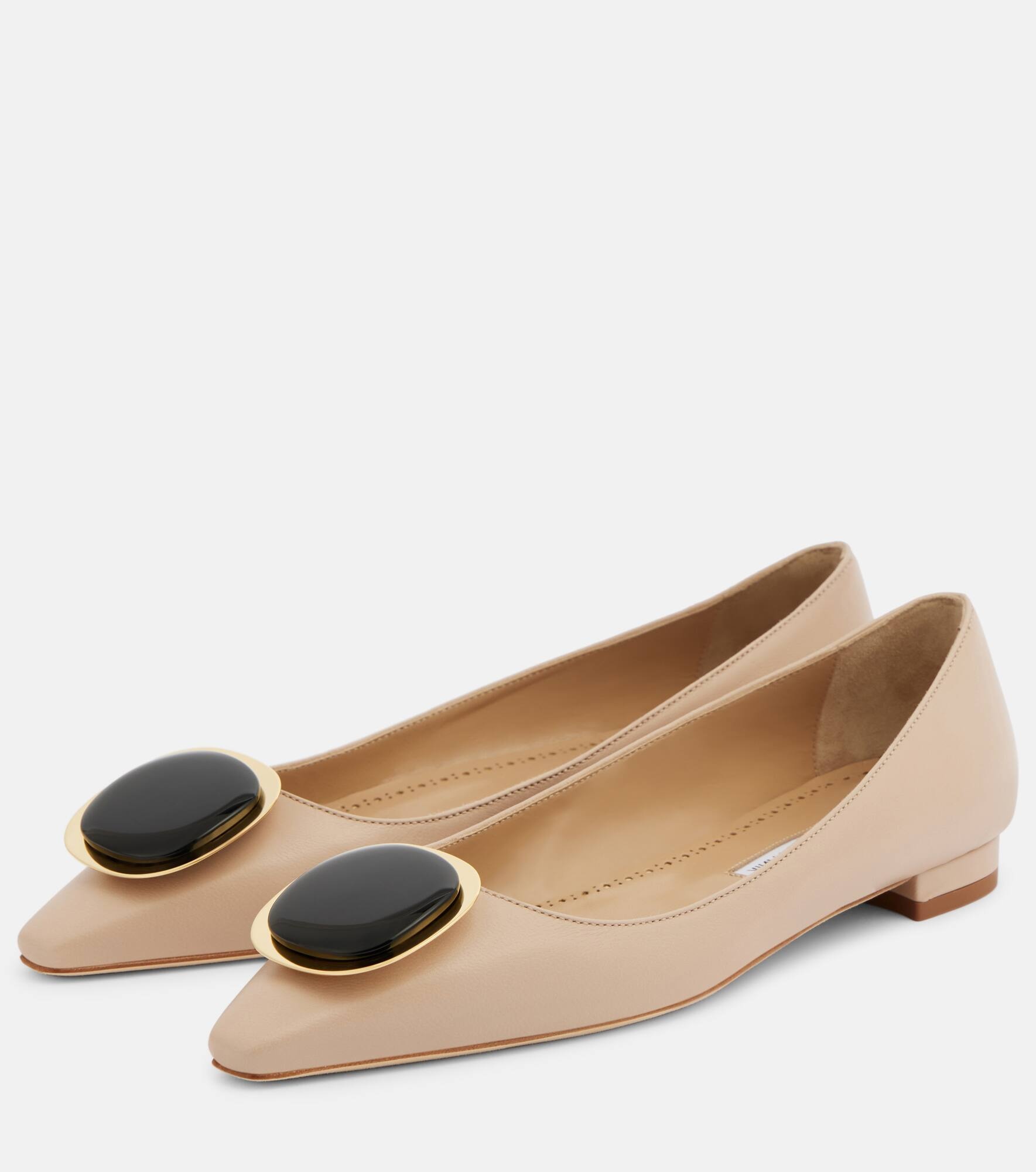 Chiaran leather ballet flats - 4