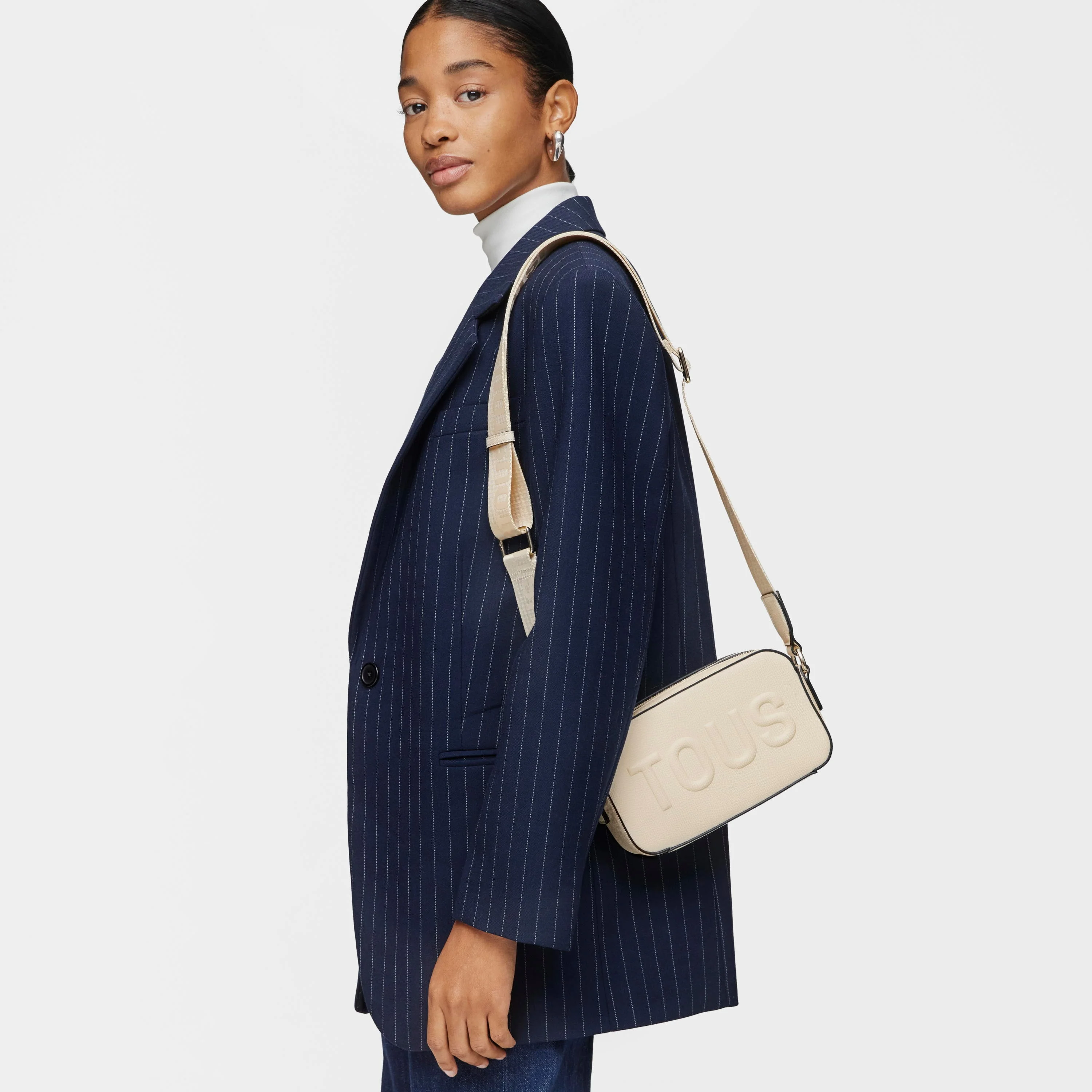 Beige Crossbody reporter bag TOUS La Rue New - 1