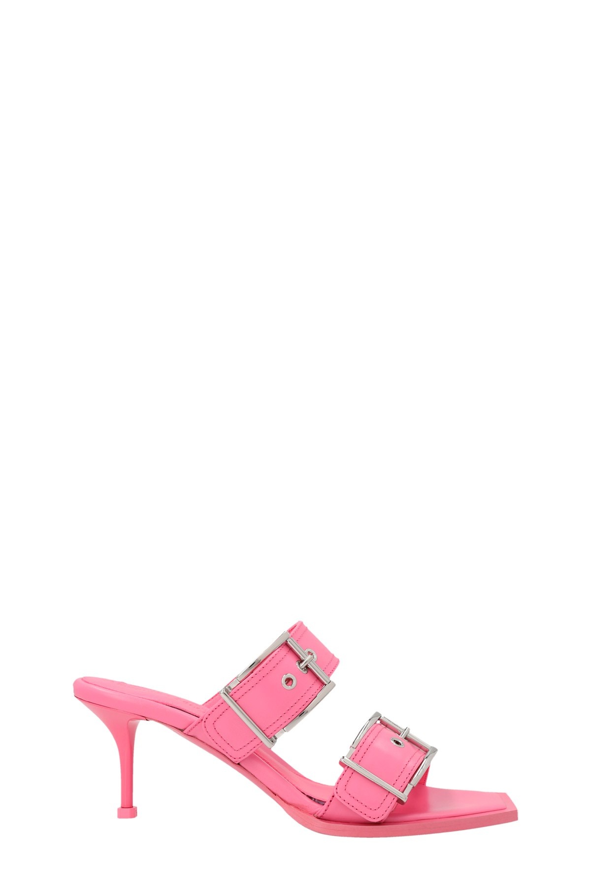 サンダル・ミュール alexander mcqueen SS23 'Punk sandals (709991WHSWD 5482) Punk Sandals - Alexander Mcqueen - Leather - Black/Silver