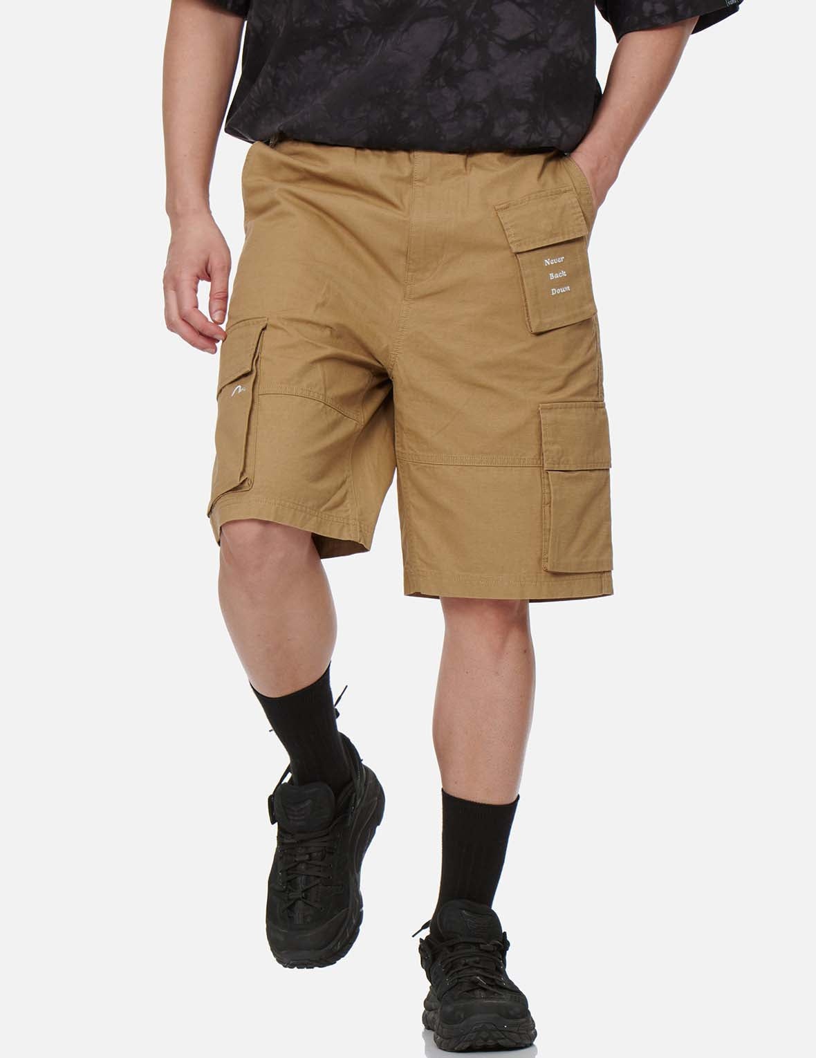 Pigment Washed Cargo Shorts - 3