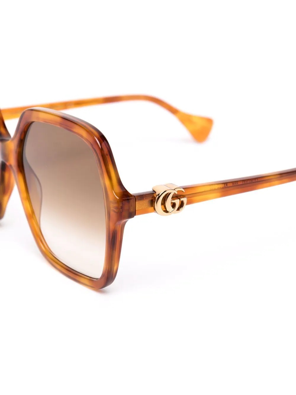 tortoiseshell-effect square sunglasses - 3