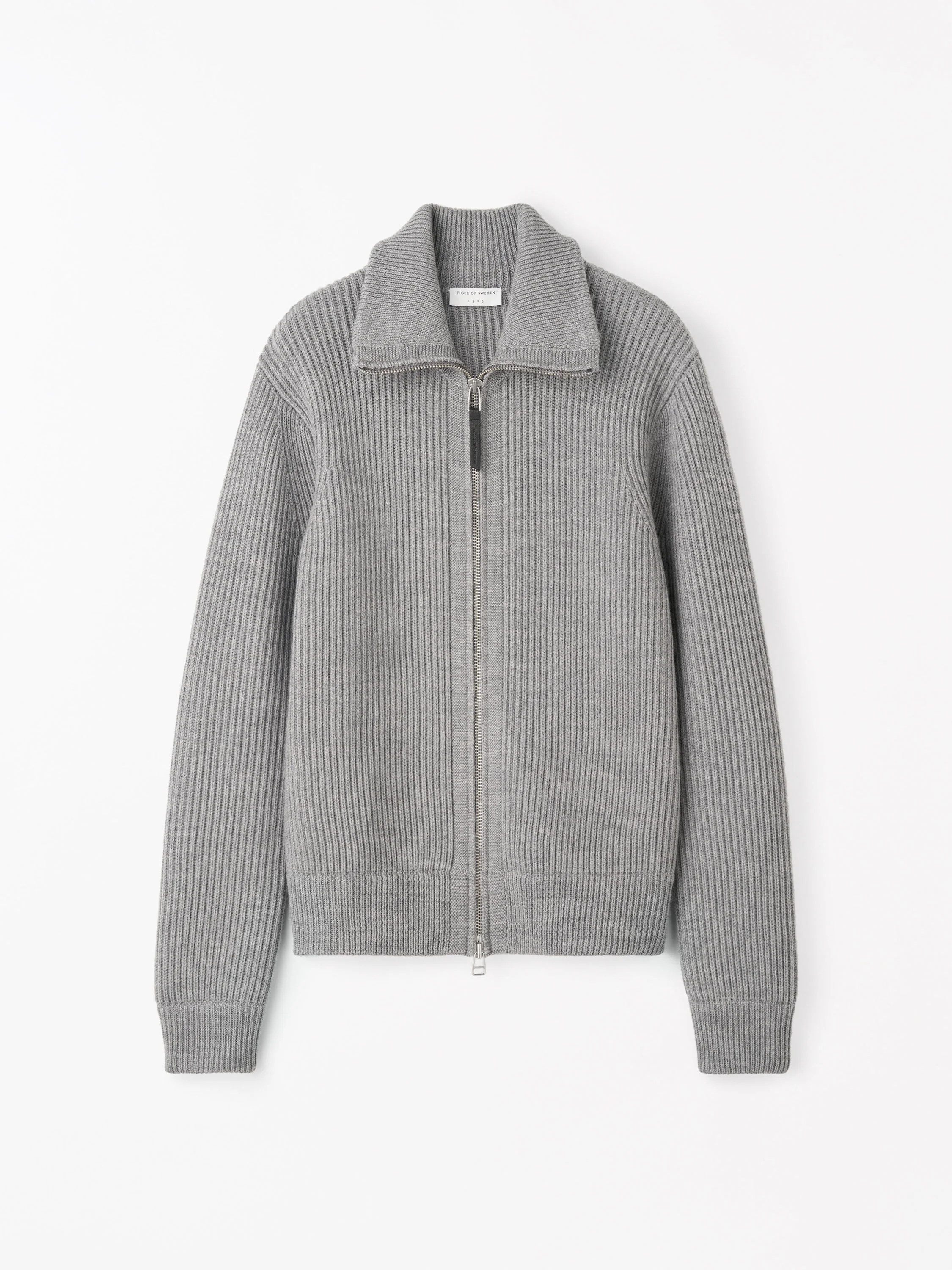 Niall Zip-Up Wool Cardigan - 1