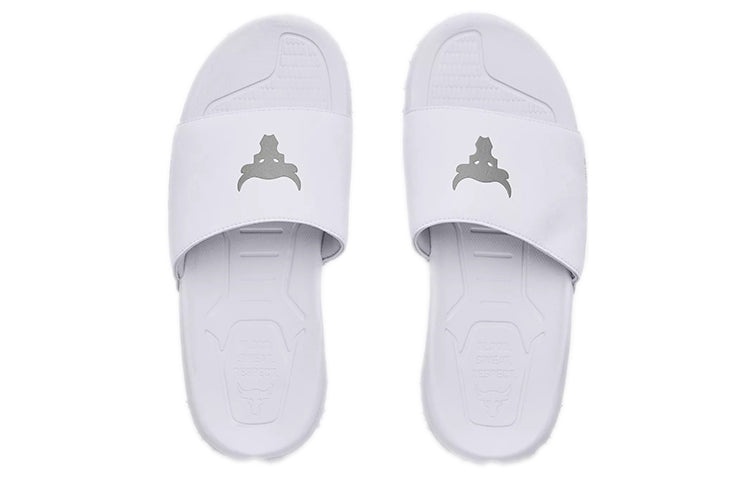 Under Armour Project Rock Slides 'White' 3023762-101 - 5