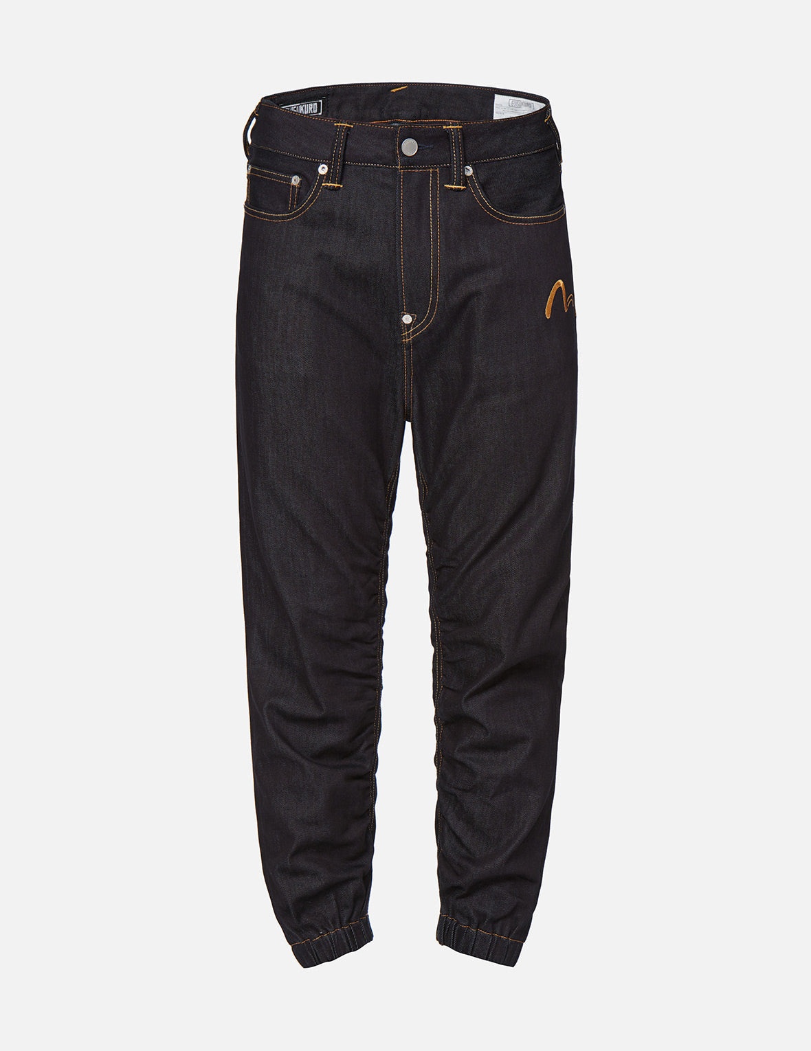 Ukiyo-E and Kamon Print 3D Jogger Jeans - 8