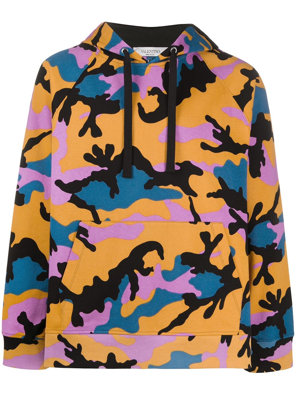 camouflage-pattern hoodie - 1